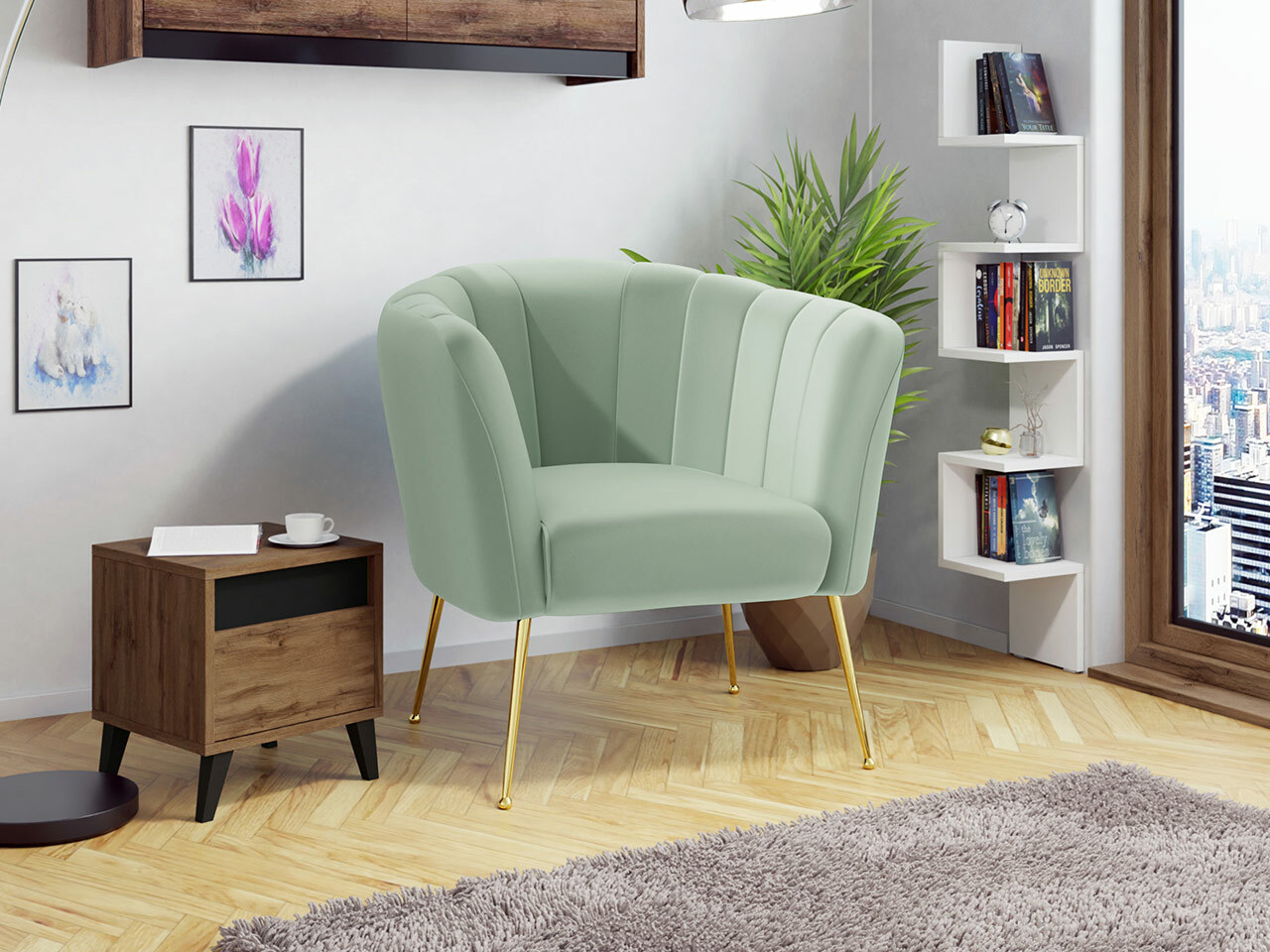 Hægindastóll Orem 112 (Magic Velvet 2227)