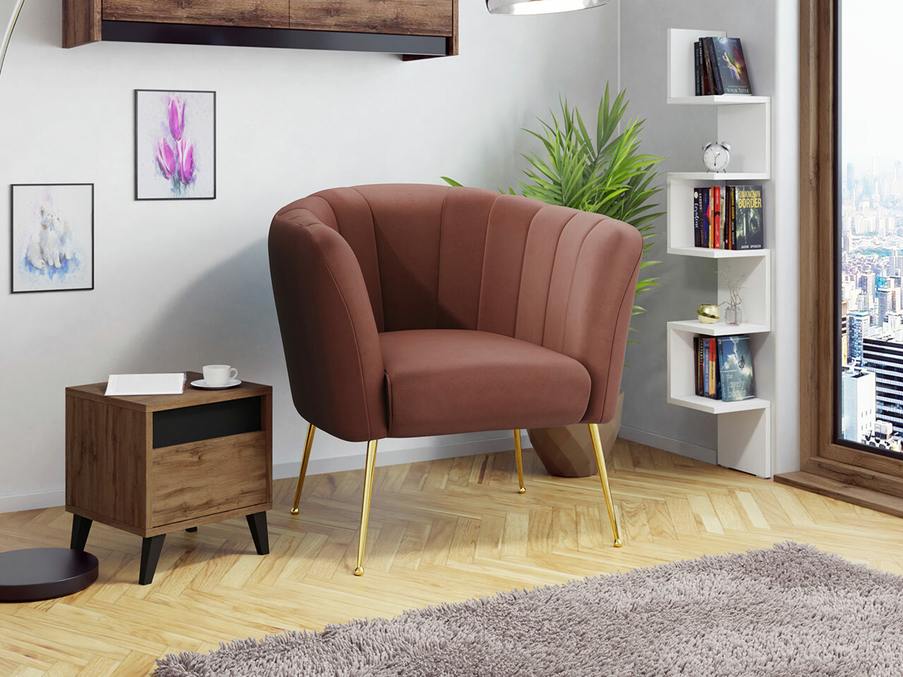 Hægindastóll Orem 112 (Magic Velvet 2258)