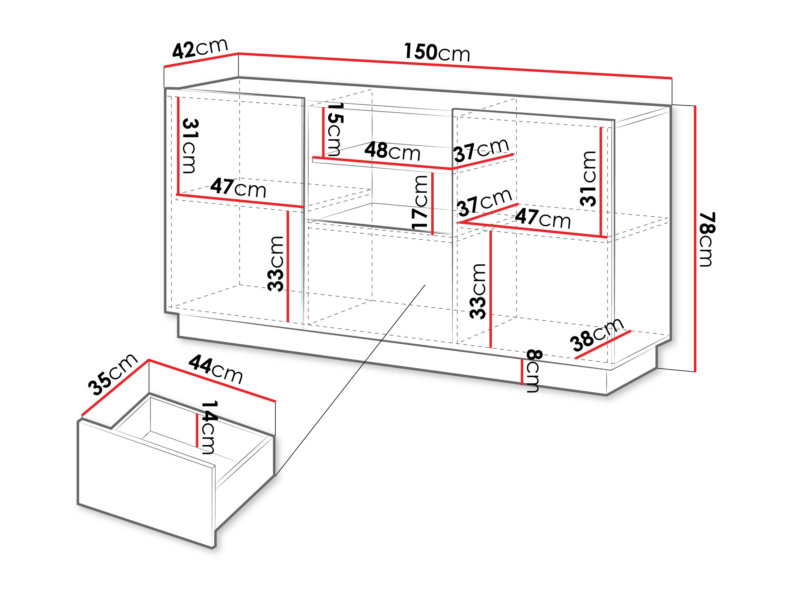 Kommóða Lauror (Kasmír)