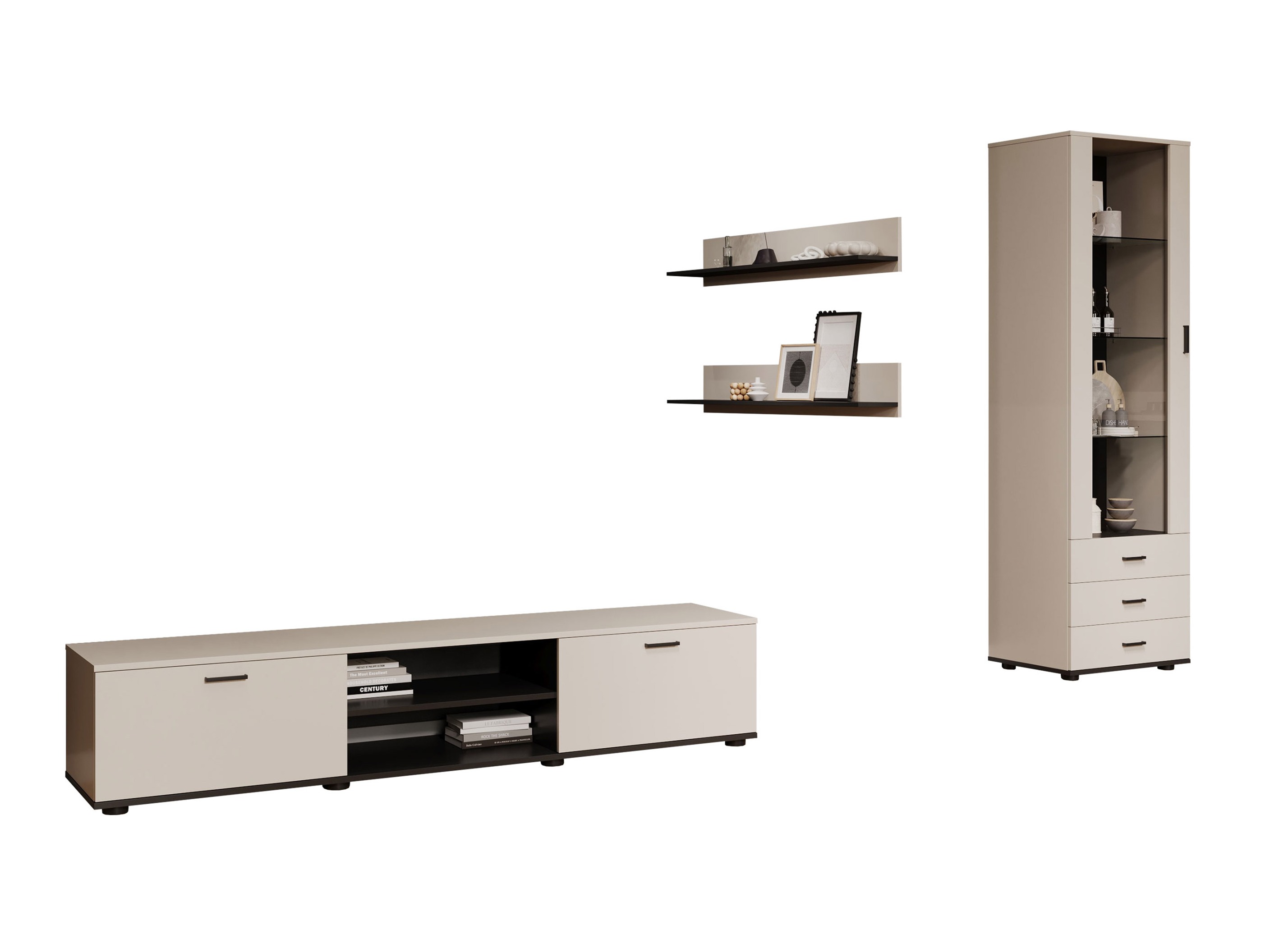 Stofusett Tornola 107 (Kasmír + Svartur)