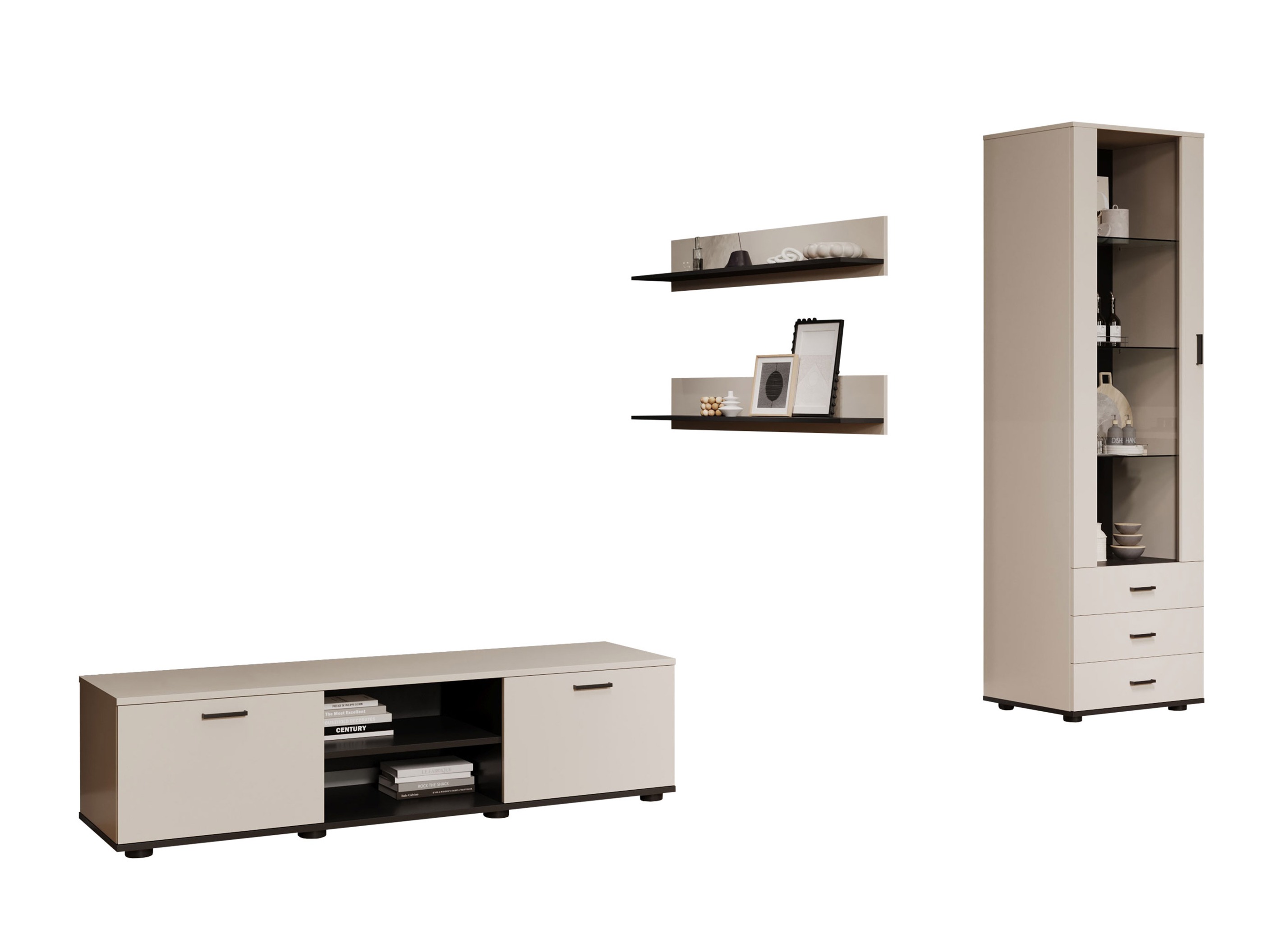 Stofusett Tornola 110 (Kasmír + Svartur)
