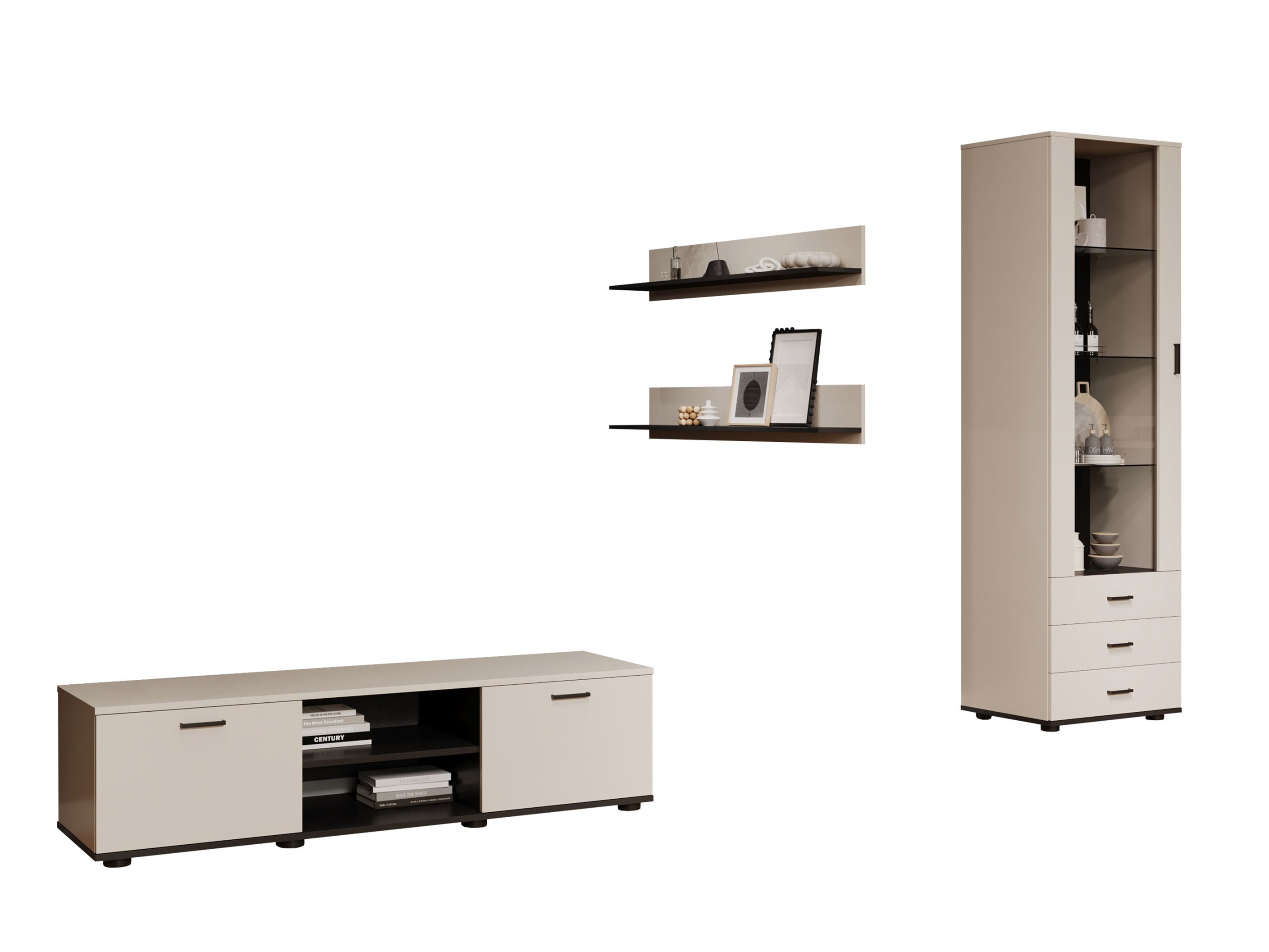 Stofusett Tornola 110 (Kasmír + Svartur)