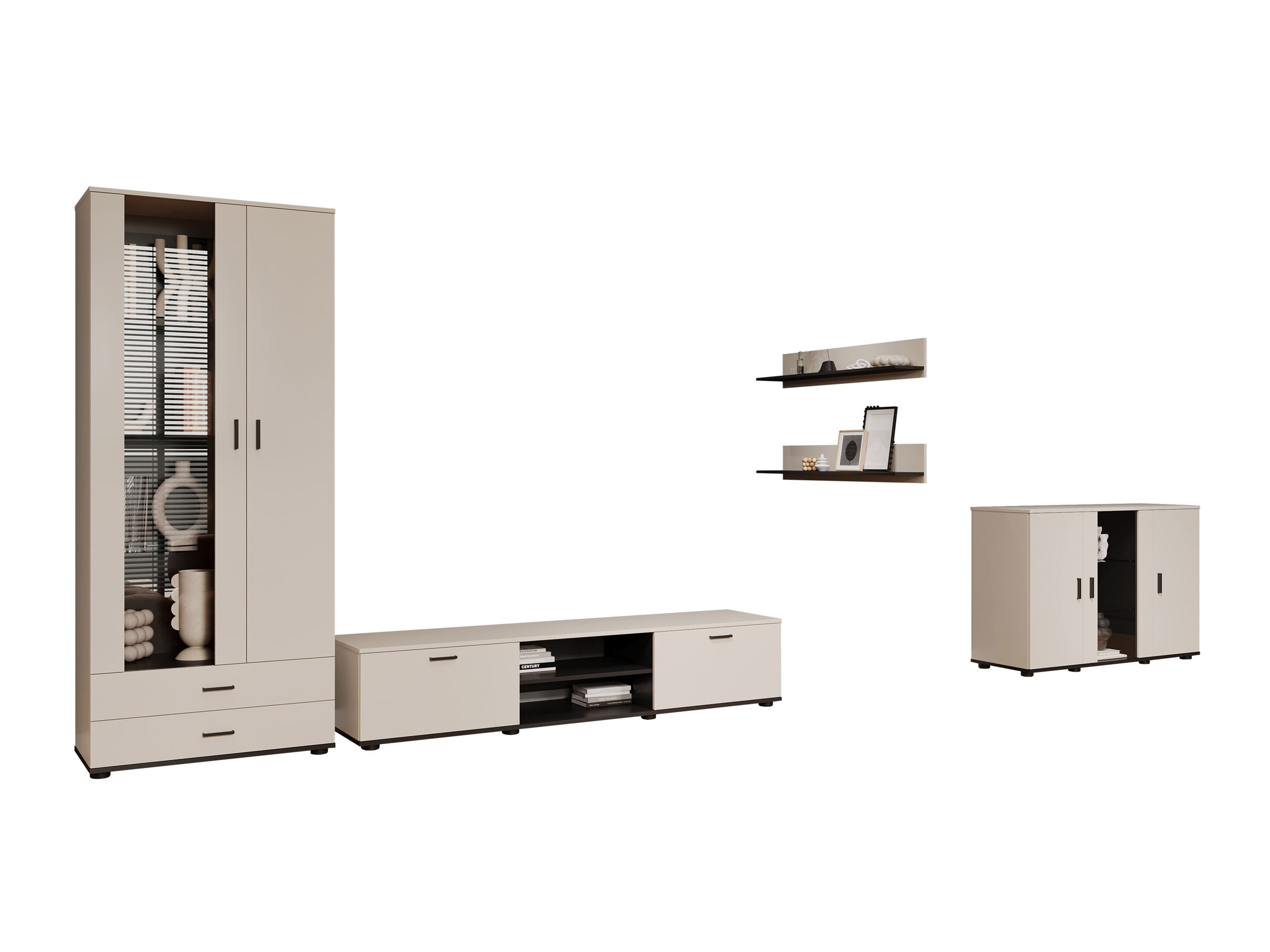 Stofusett Tornola 116 (Kasmír + Svartur)