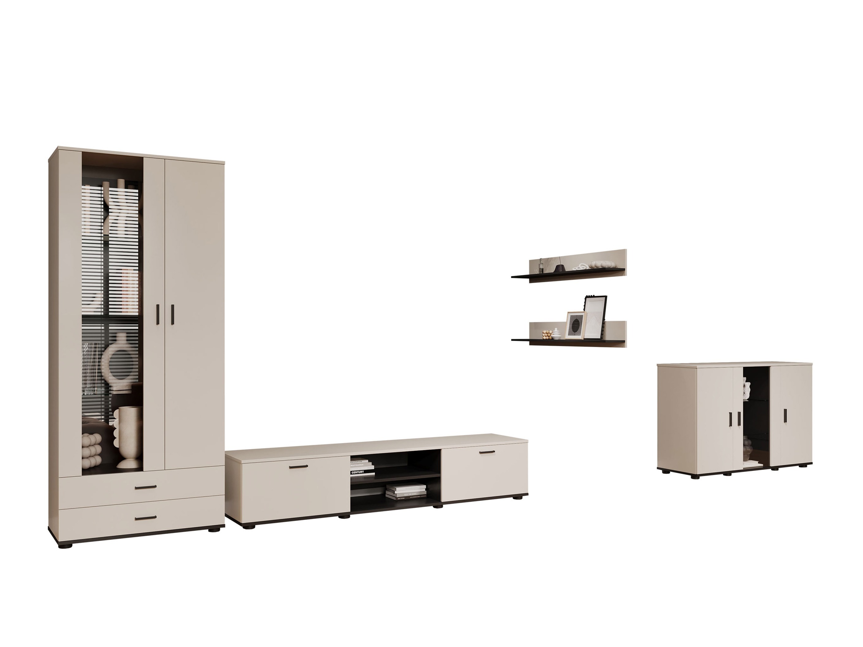 Stofusett Tornola 116 (Kasmír + Svartur)