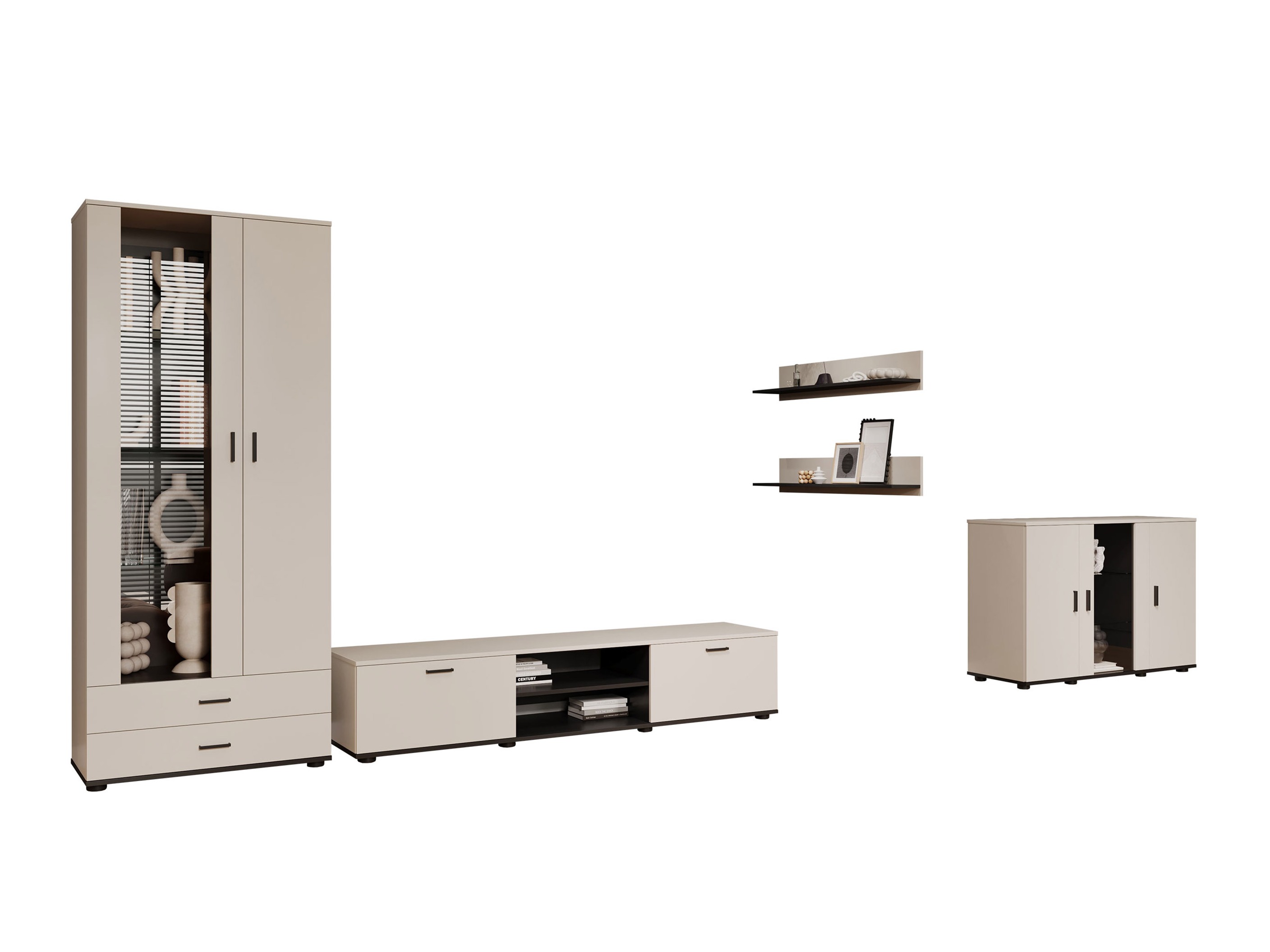 Stofusett Tornola 116 (Kasmír + Svartur)