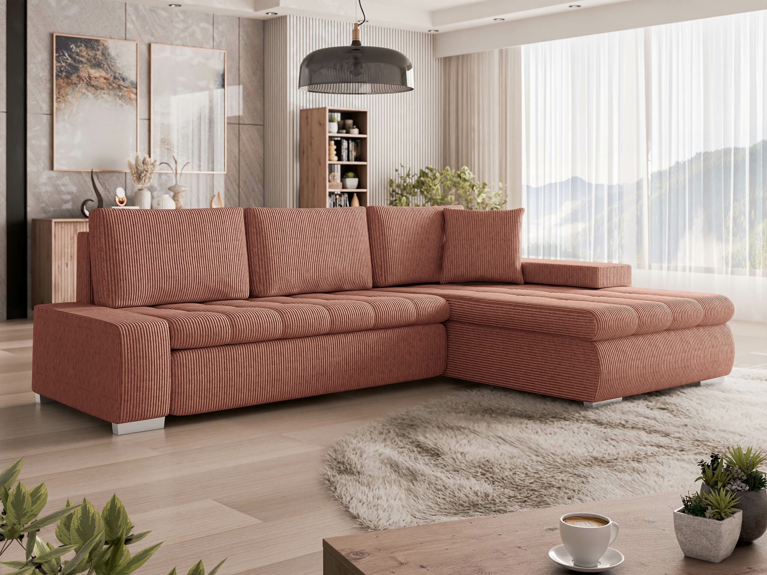 Horn­sófi Comfivo Nitor (Uttario Velvet 2955 + Evo 28)