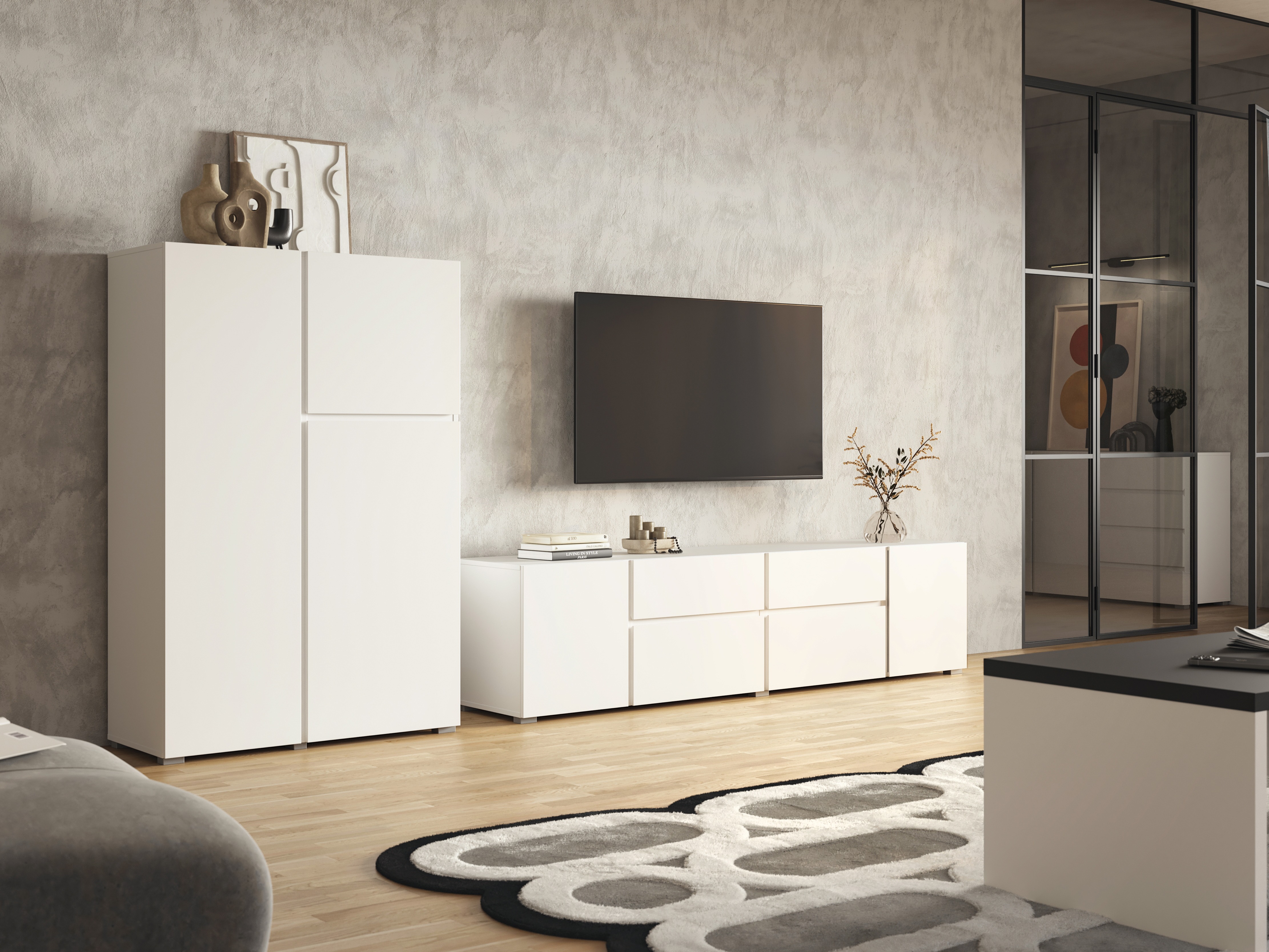 Stofusett Elbleve 104 (Hvítur)