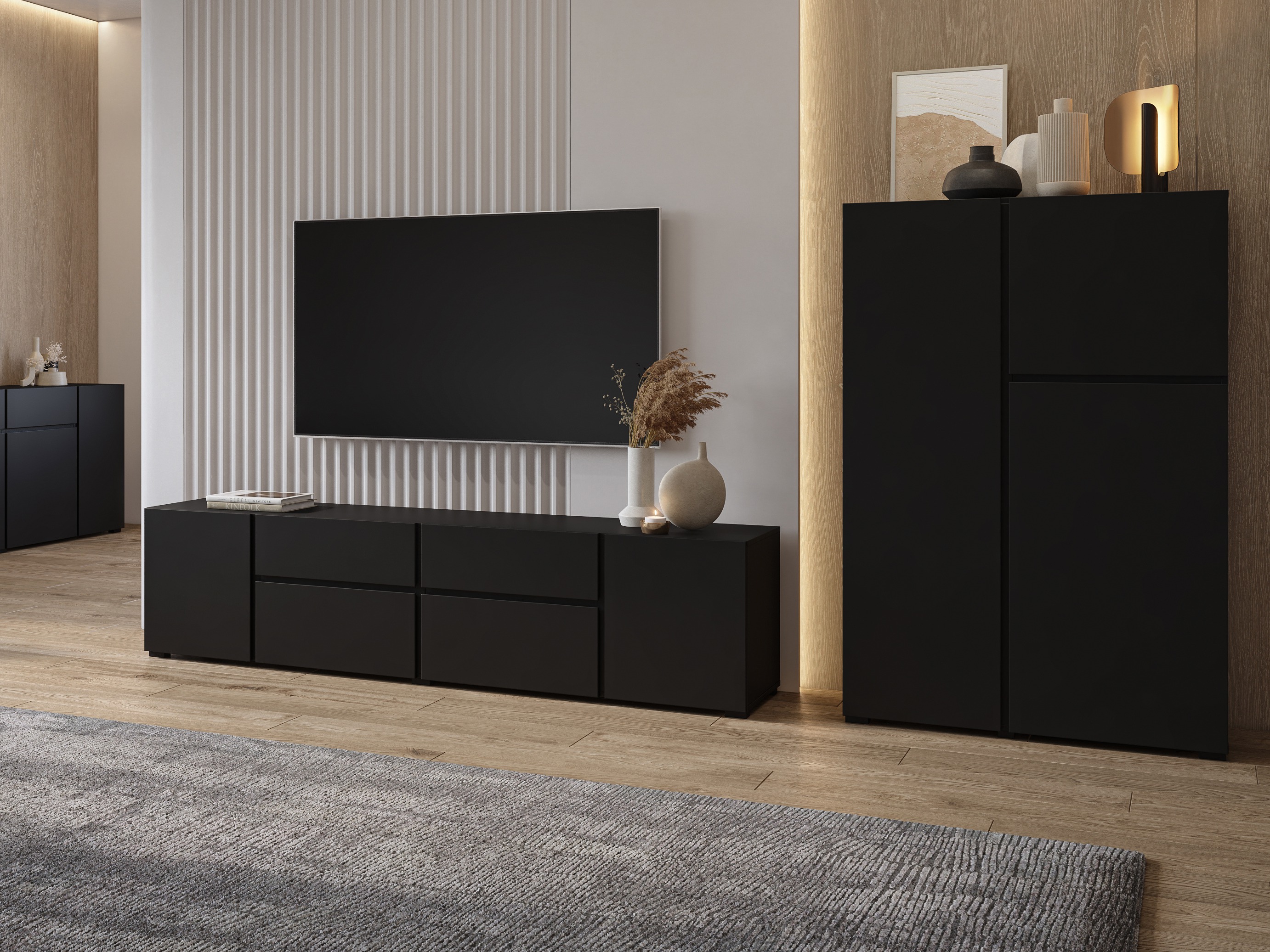 Stofusett Elbleve 104 (Svartur)
