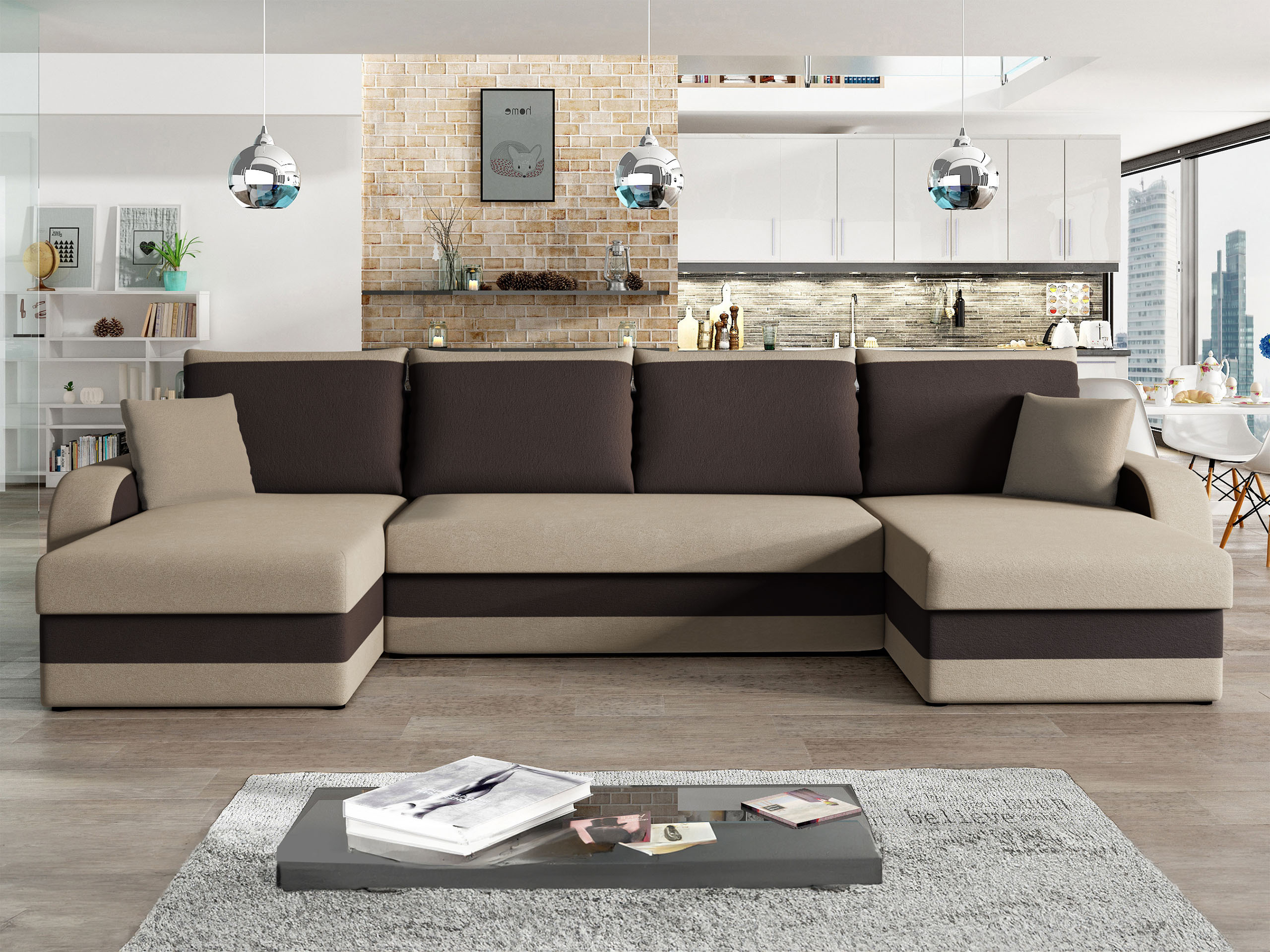 Horn­sófi Comfivo Melissa IV (Alova 07 + Alova 68)