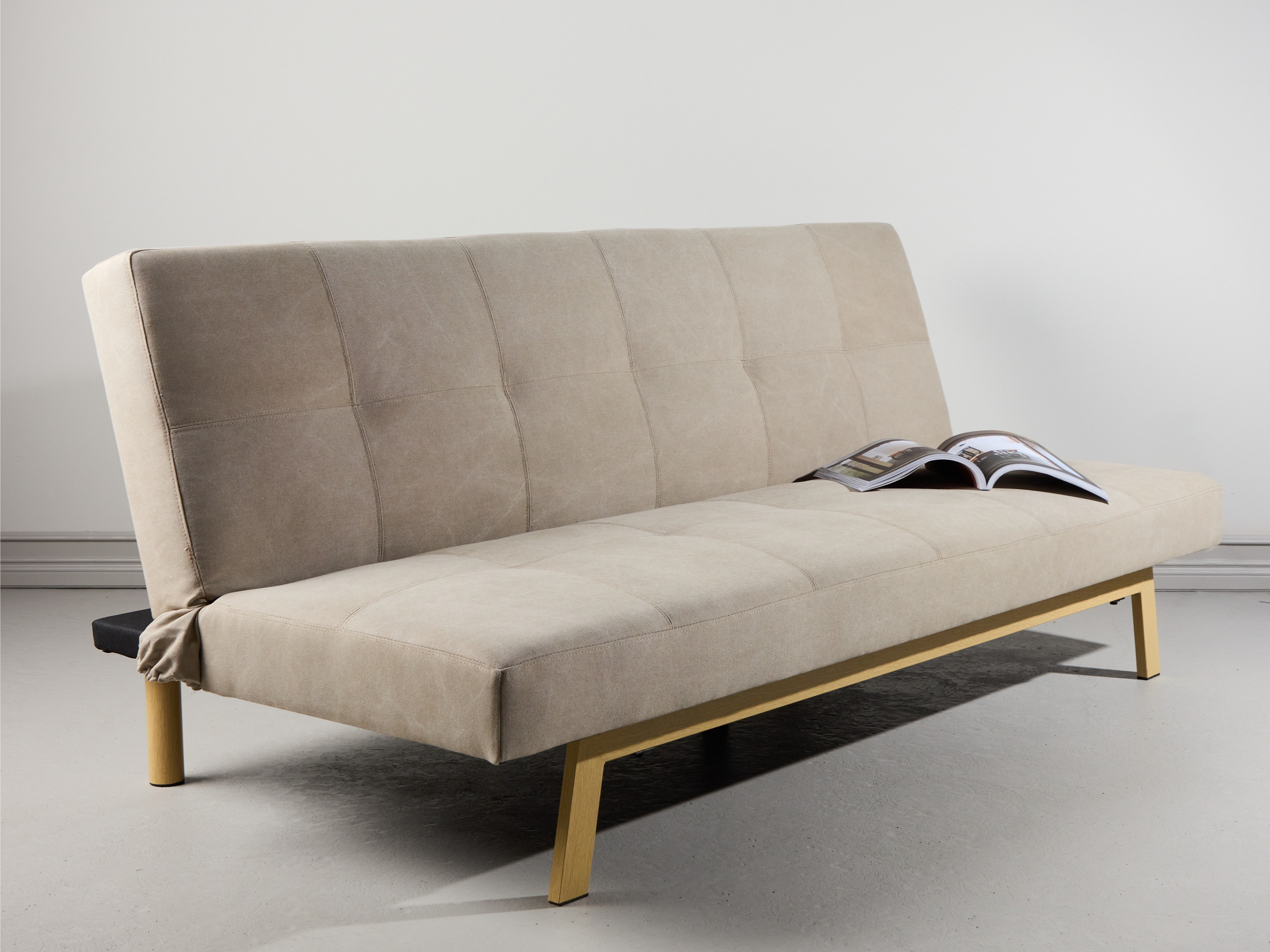 Svefnsófi Dallas 1710 (Beige + Eik)