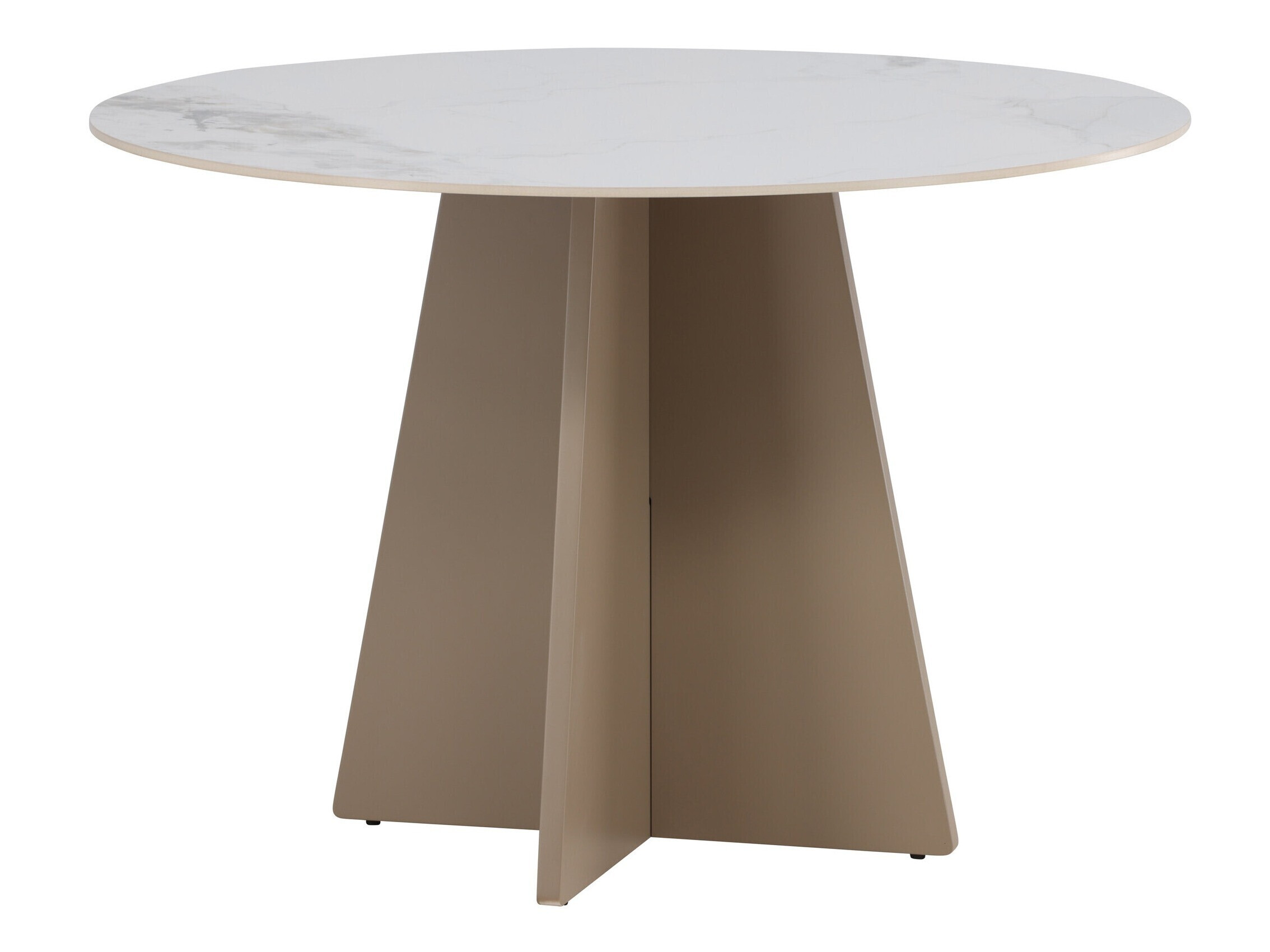 Borð Dallas 4451 (Hvítur marmari + Beige)