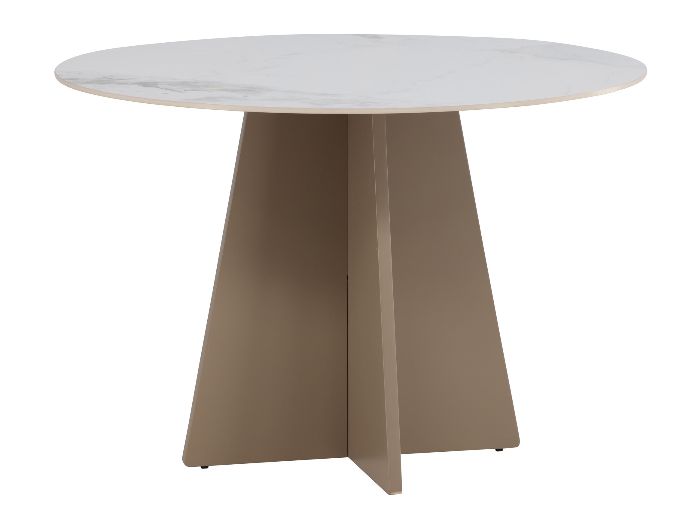 Borð Dallas 4451 (Hvítur marmari + Beige)