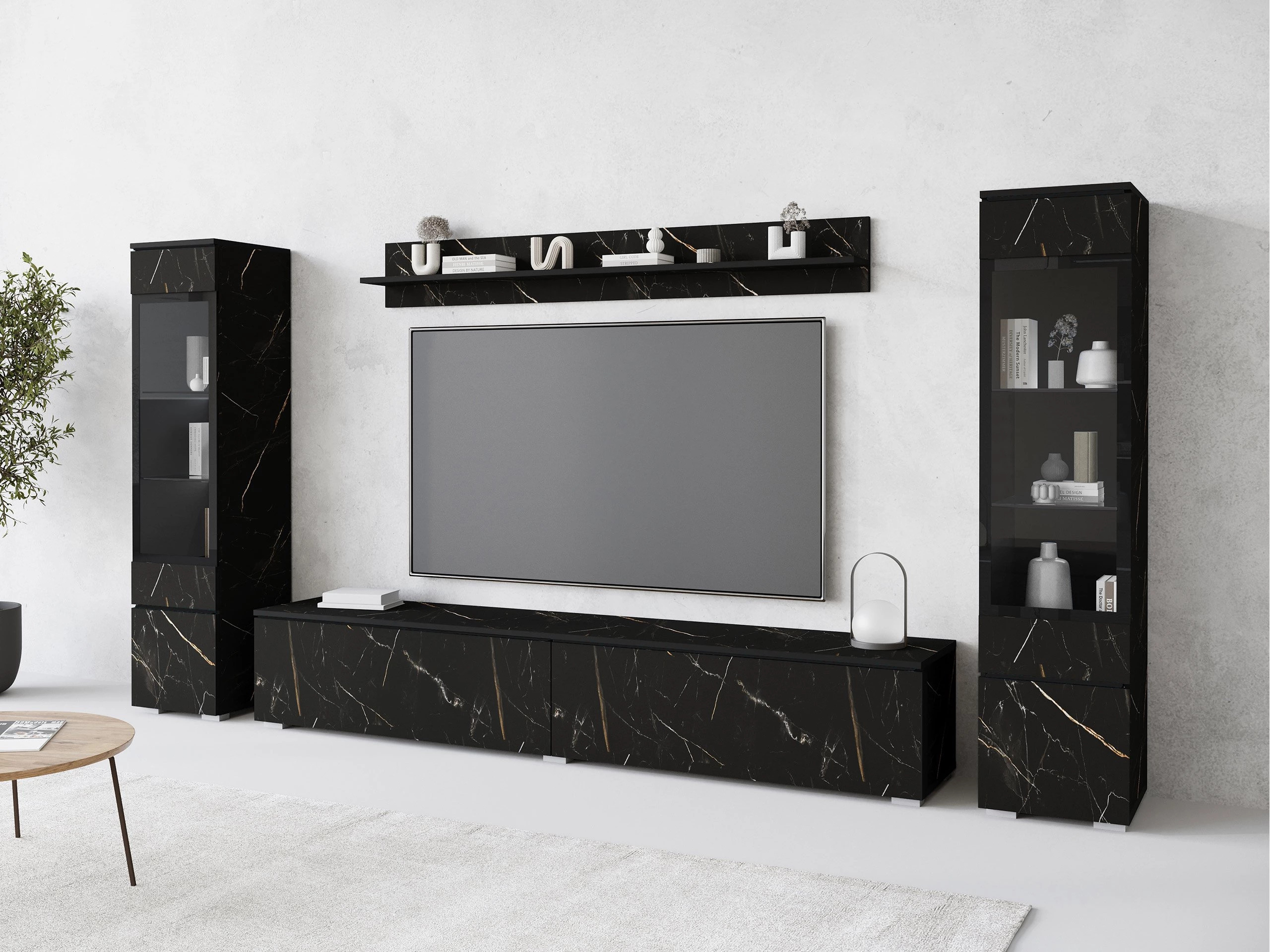 Stofusett Mirfivo 101 (Svartur marmari)
