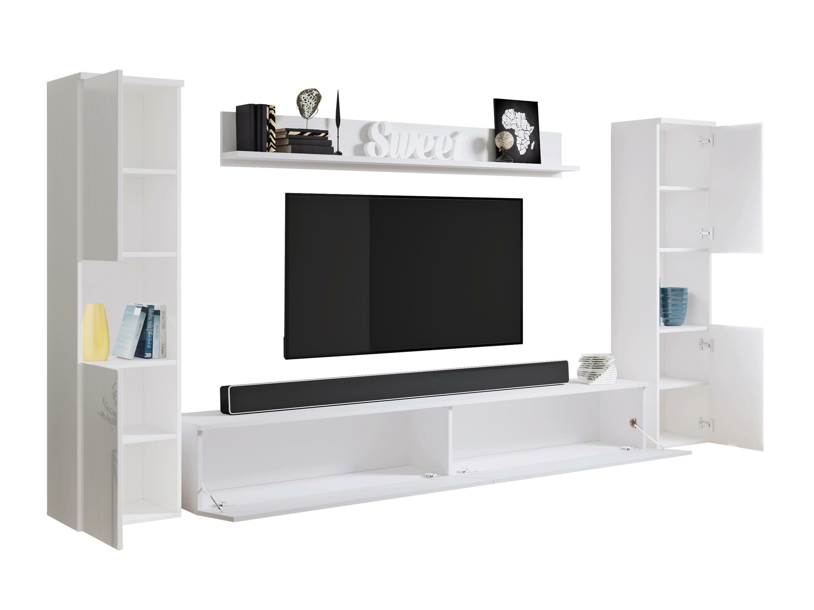 Stofusett Sarasota 131 (Hvítur + Hvítt háglans)