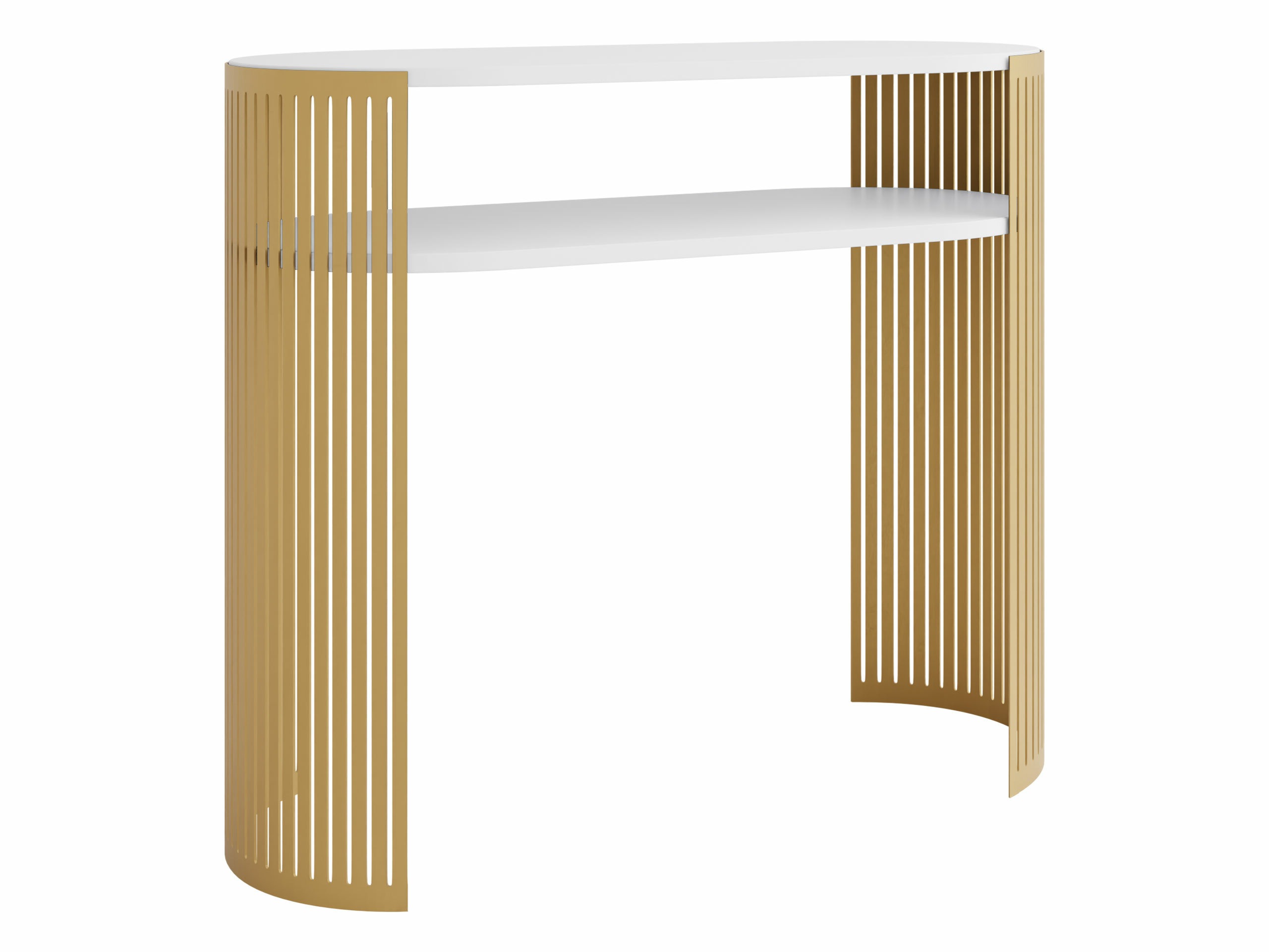 Console borð Civer II (Gylltur + Hvítur)