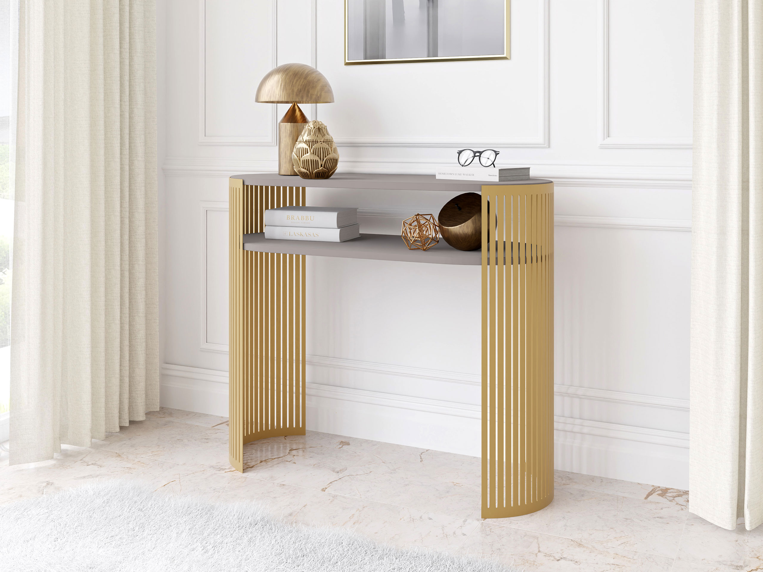 Console borð Civer II (Gylltur + Kasmír)