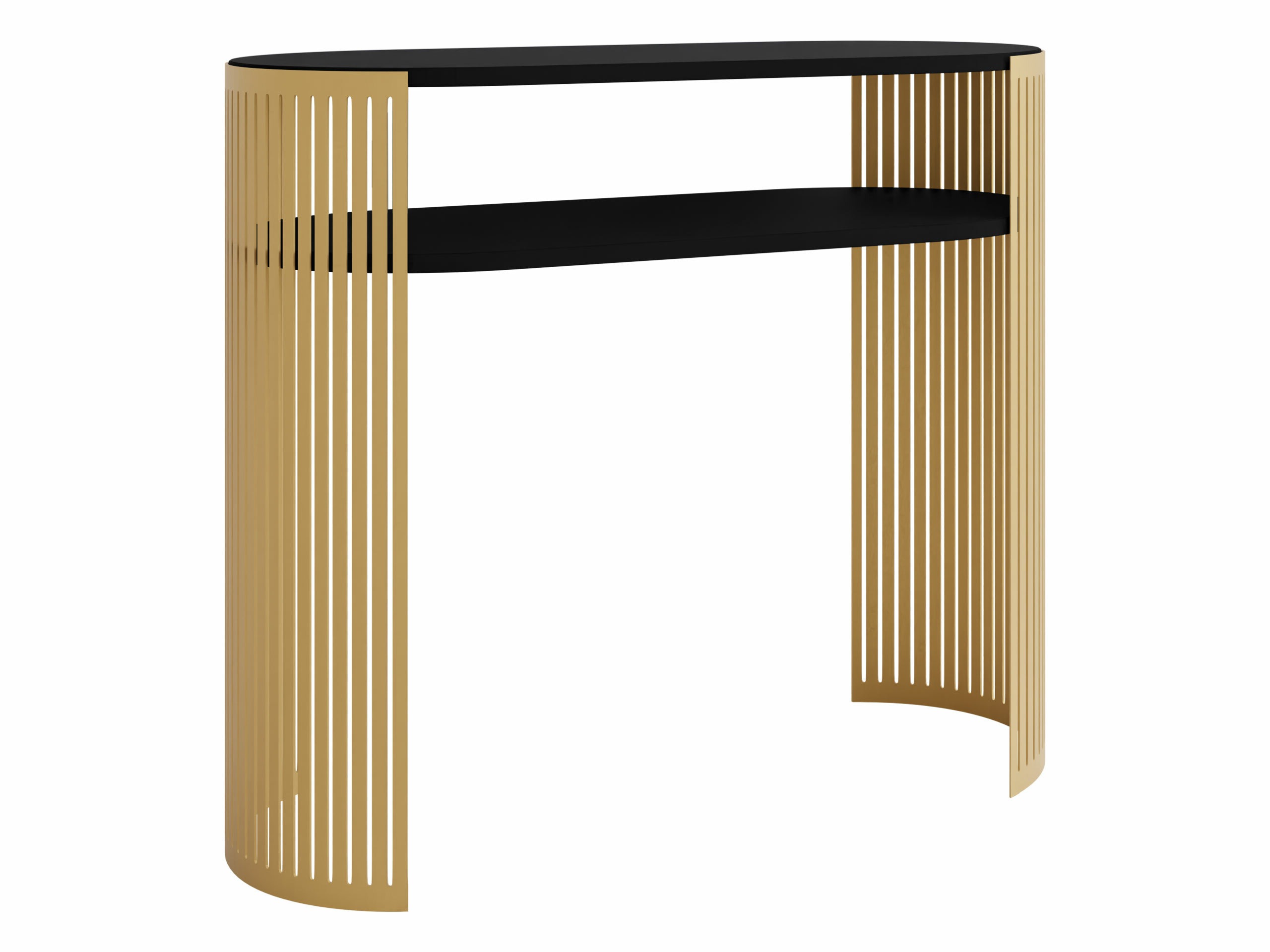 Console borð Civer II (Gylltur + Svartur)