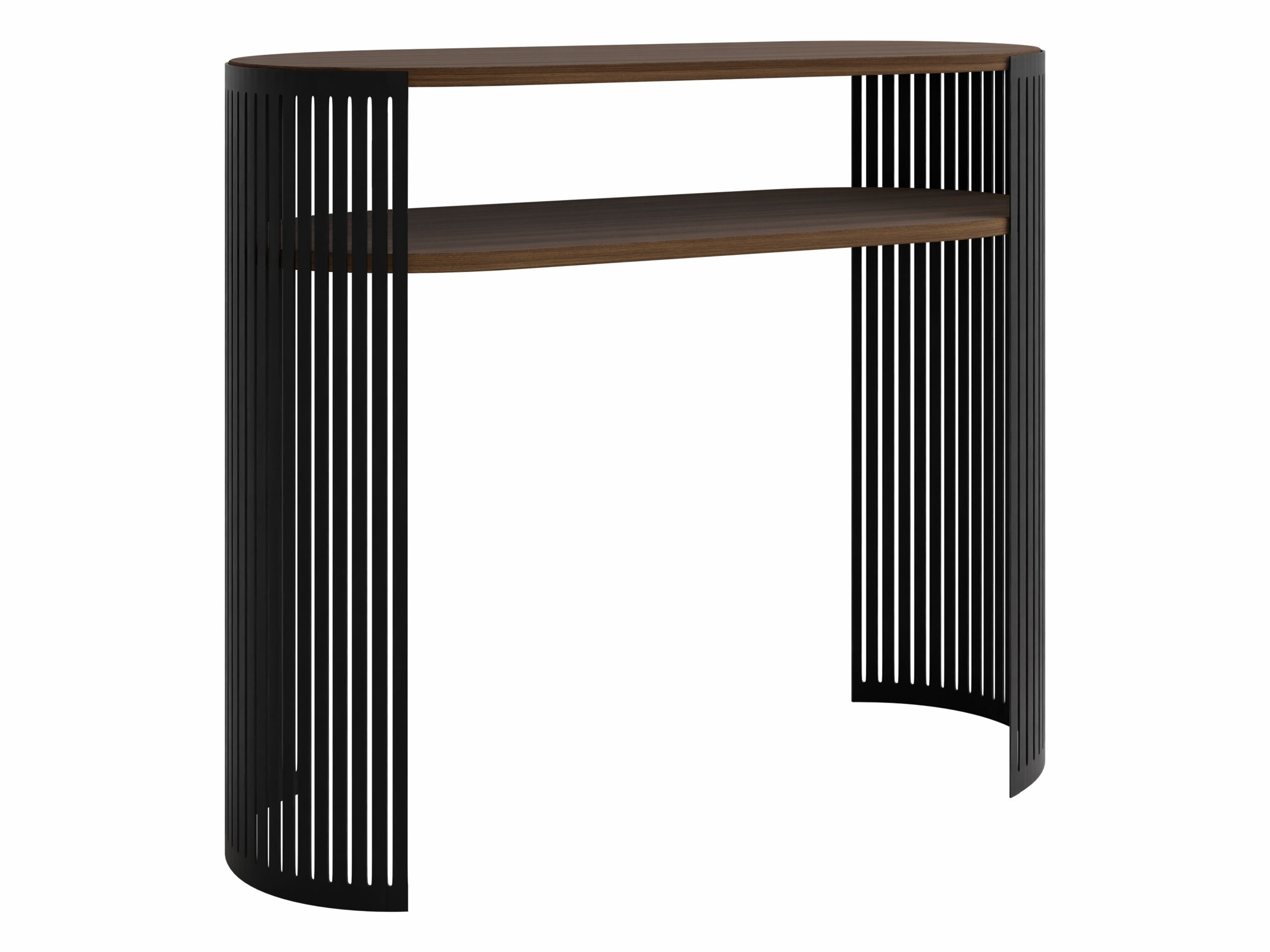 Console borð Civer (Svartur + Valhneta)