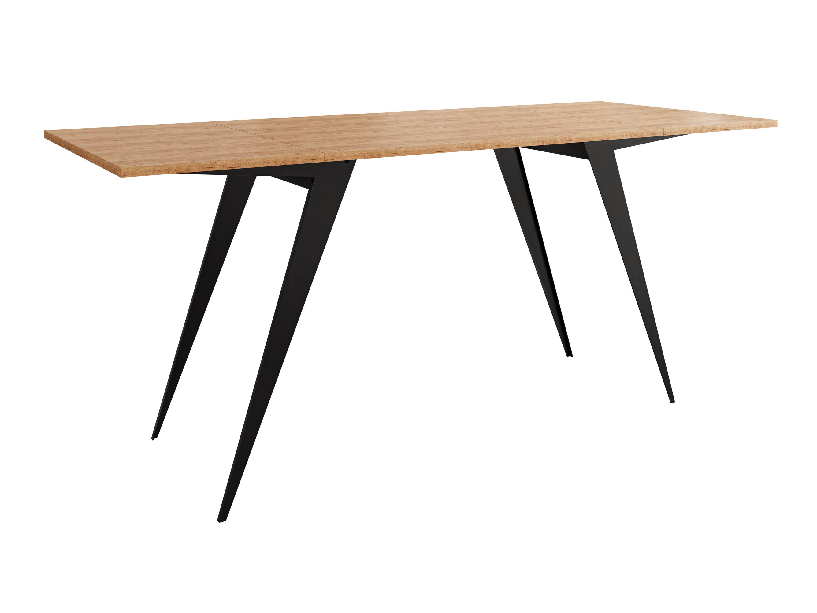 Fjölnota sófaborð Oswego 150 (Craft-gyllt eik + Svartur)