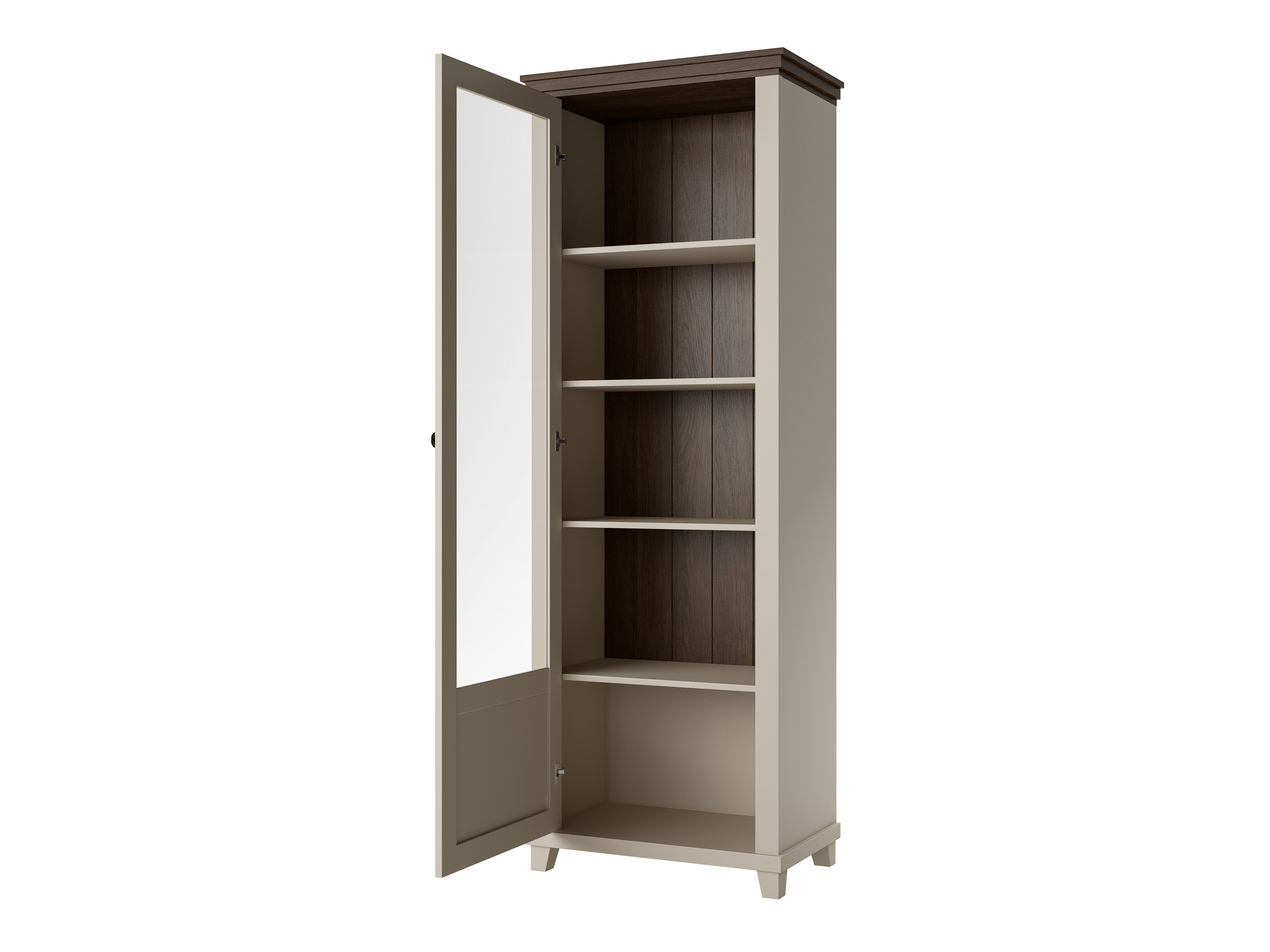 Bókahilla Tolnue 101 (Ljósbeige + Eik)