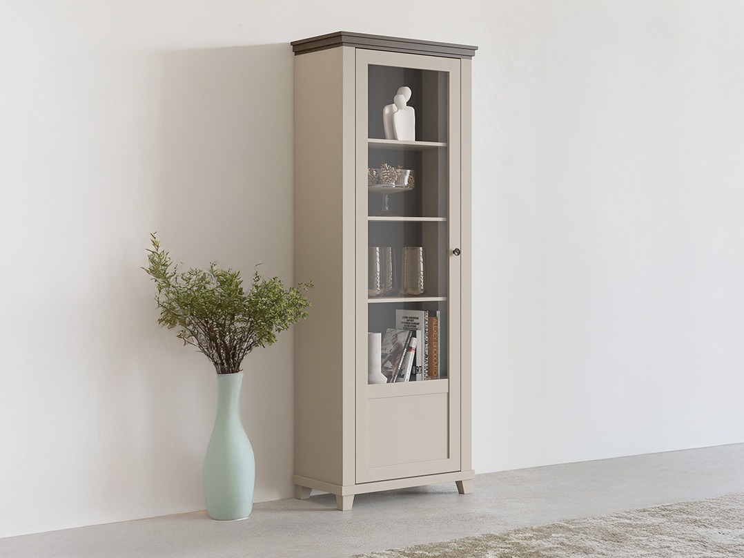 Bókahilla Tolnue 101 (Ljósbeige + Eik)