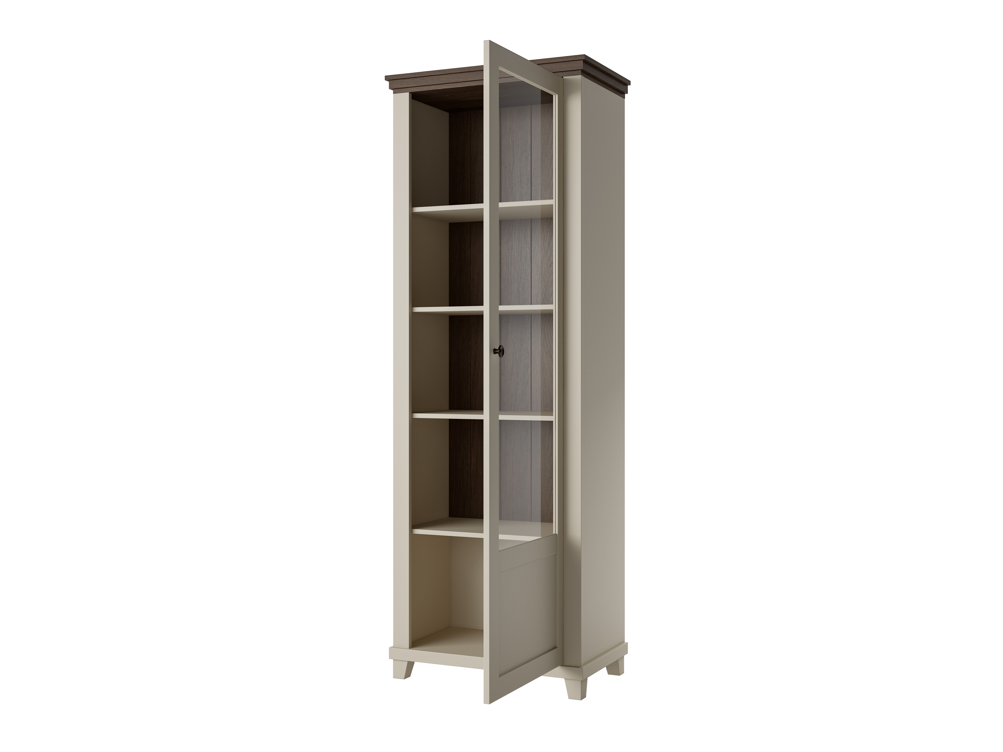 Bókahilla Tolnue 101 (Ljósbeige + Eik)