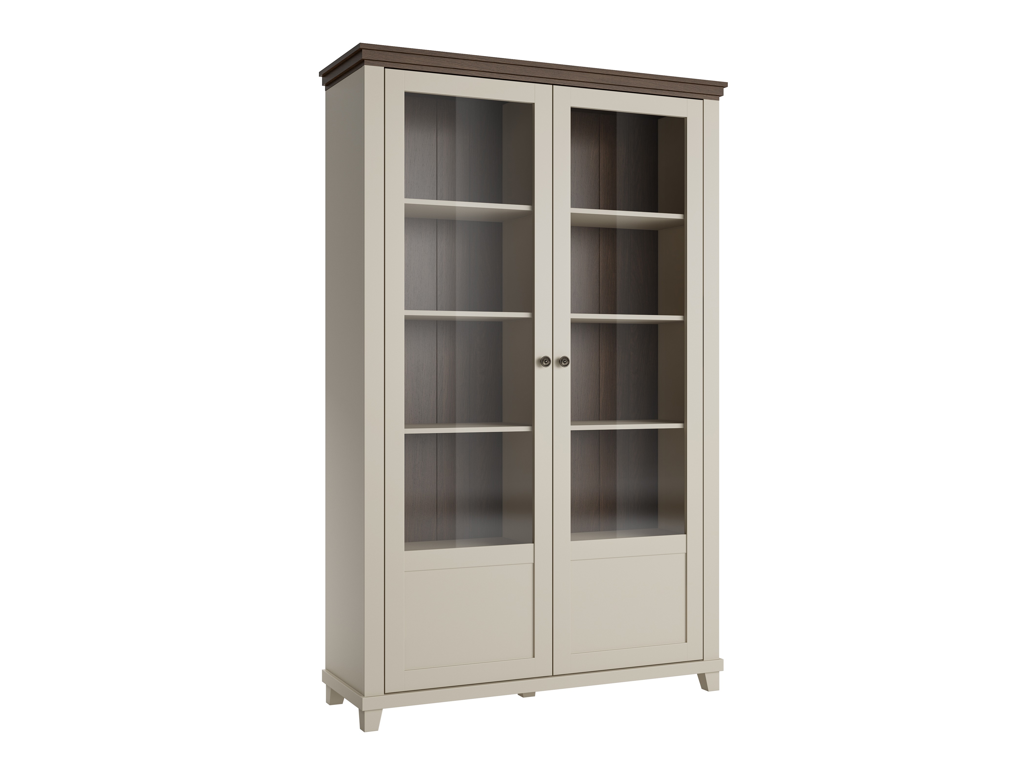 Bókahilla Tolnue 102 (Ljósbeige + Eik)