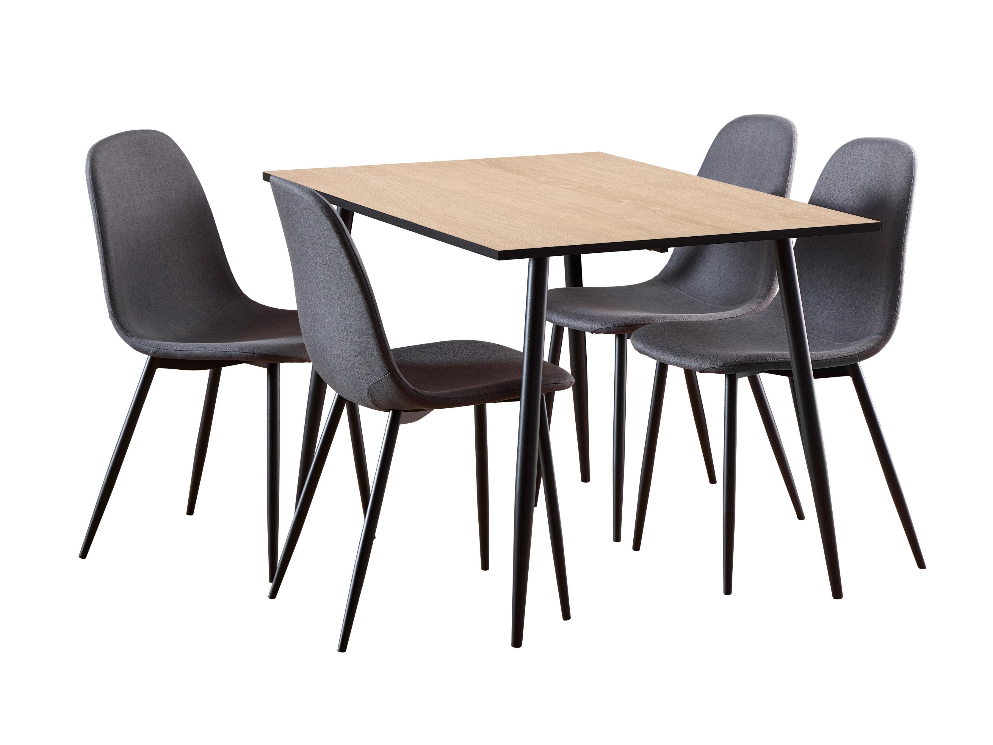 Borðstofusett Norsica 985 (Hvíttuð eik)
