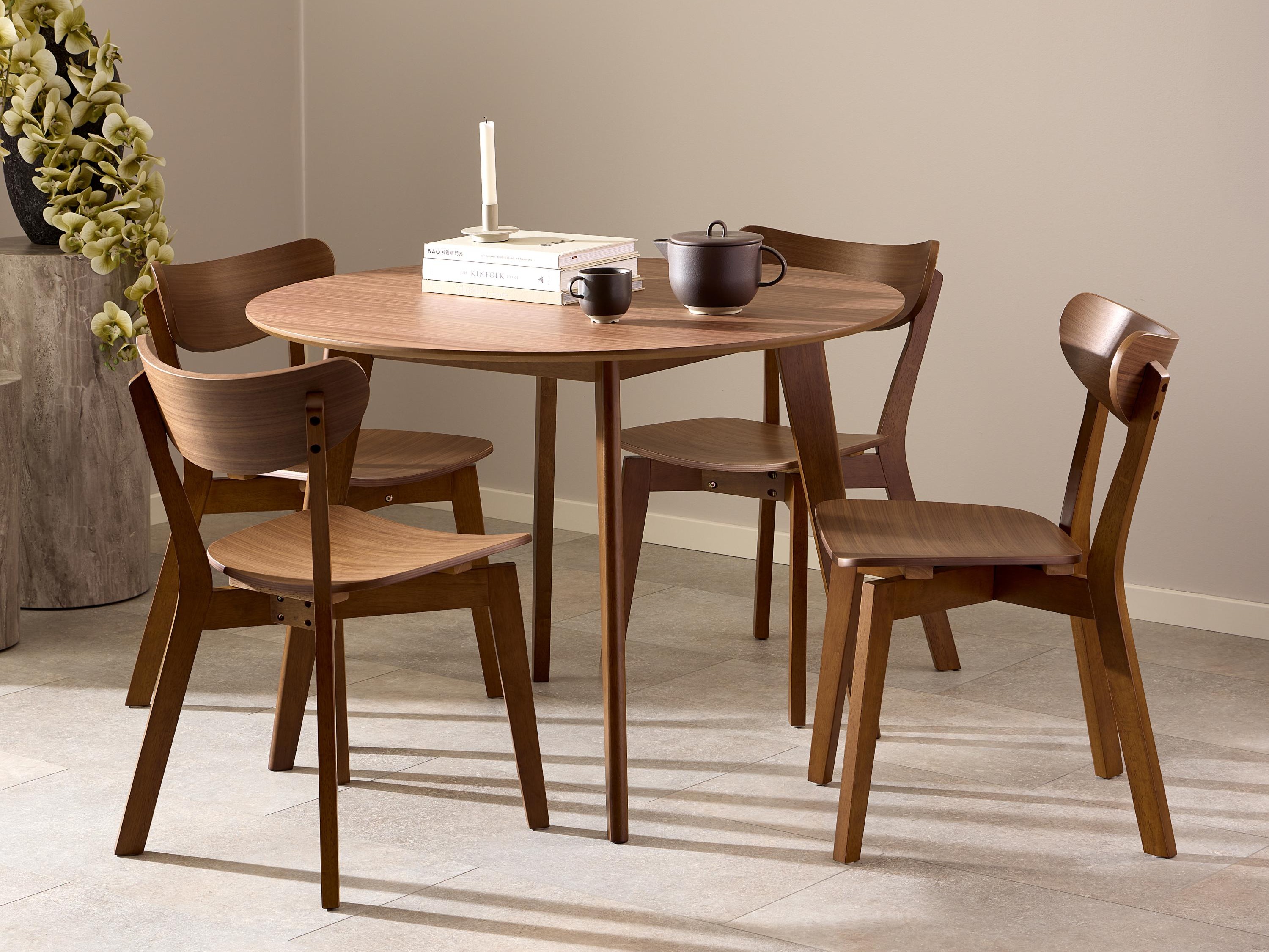 Borðstofusett Norsica 992 (Valhneta)