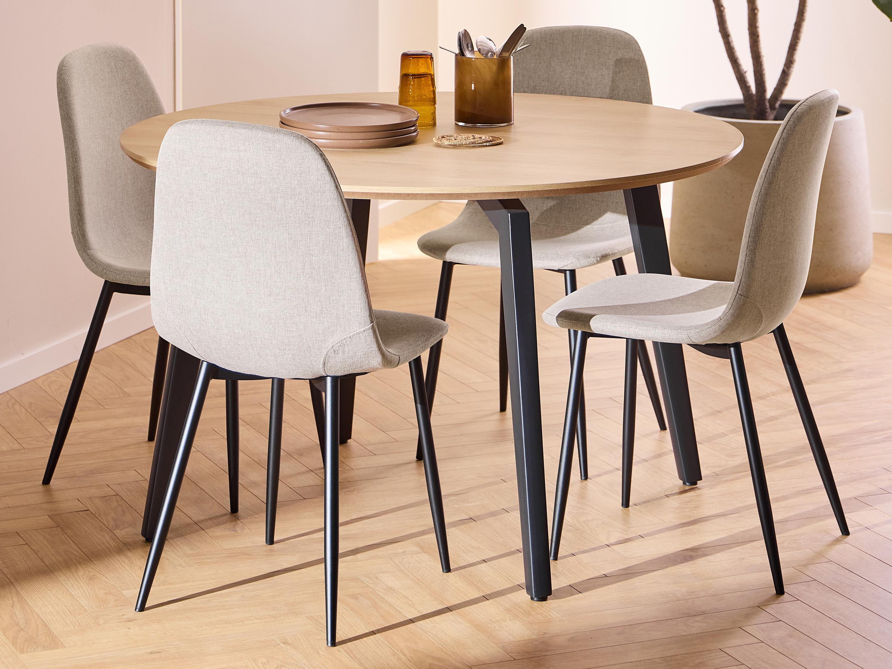 Borðstofusett Norsica 1008 (Beige)