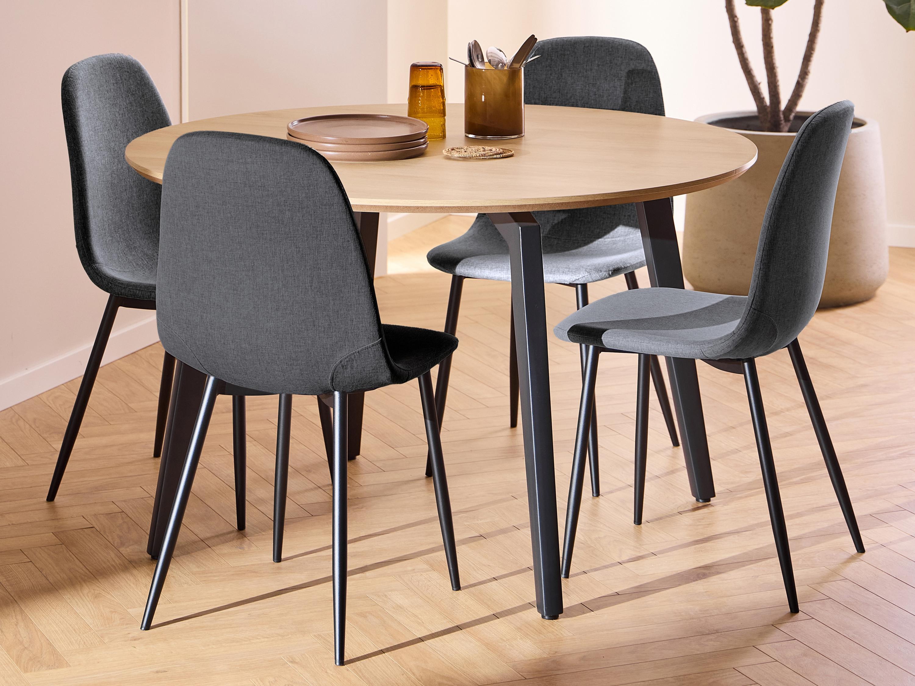 Borðstofusett Norsica 1008 (Grár)