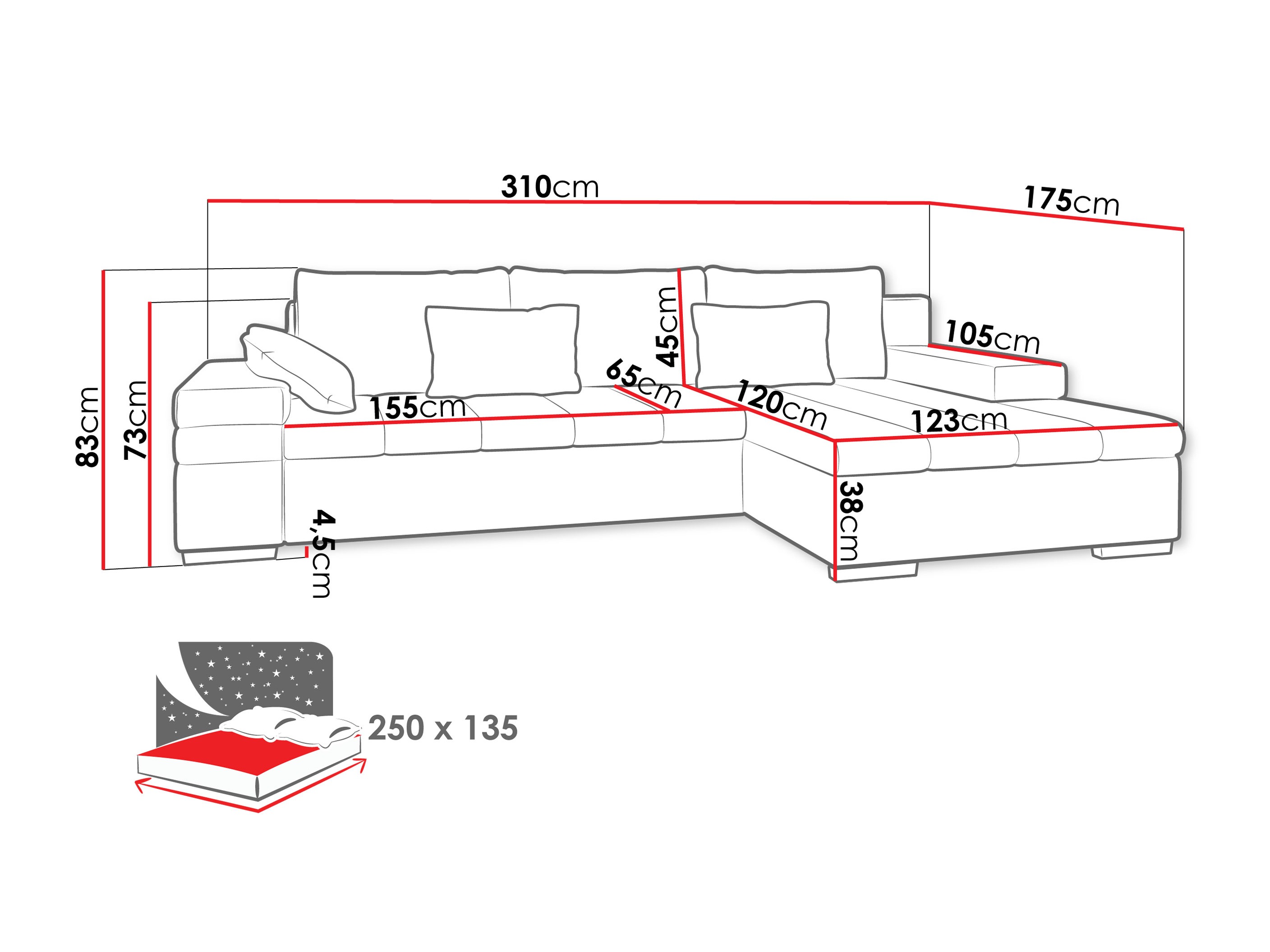 Horn­sófi Comfivo Olivetum II (Piano 02 + Corbett 21)