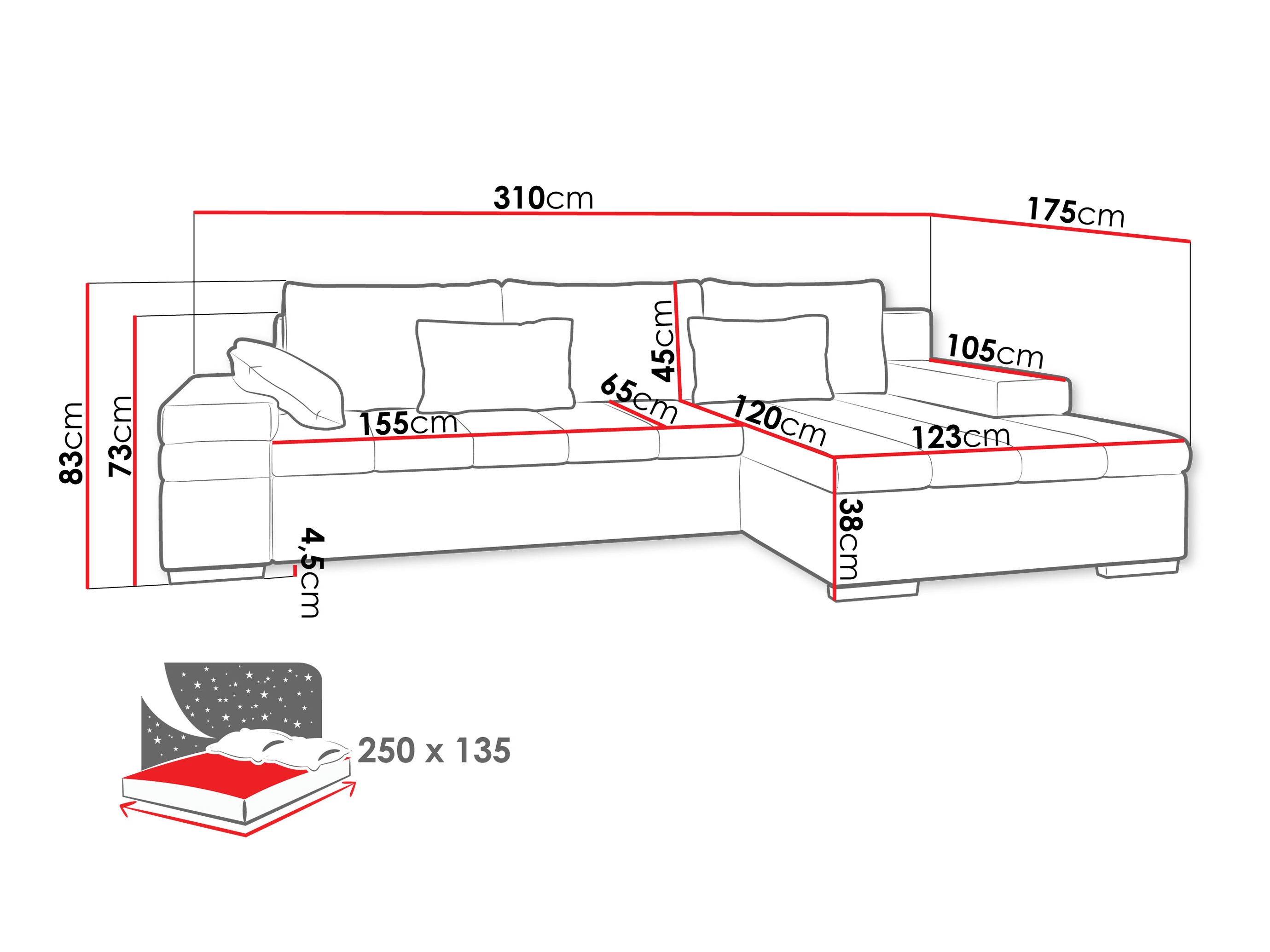 Horn­sófi Comfivo Olivetum II (Piano 14 + Piano 13)