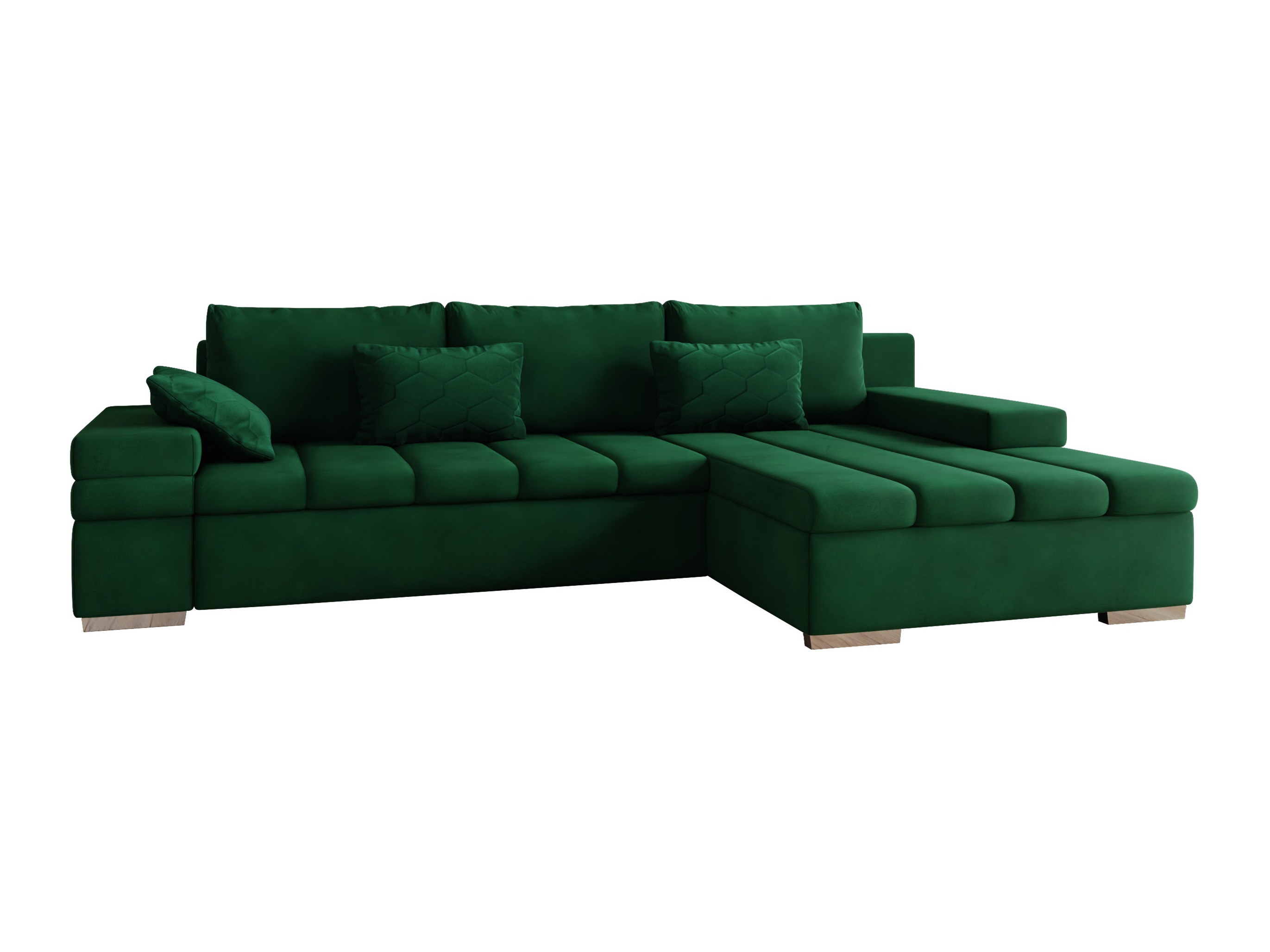 Horn­sófi Comfivo Olivetum II (Uttario Velvet 2951 + Magic Velvet Pik 2225)