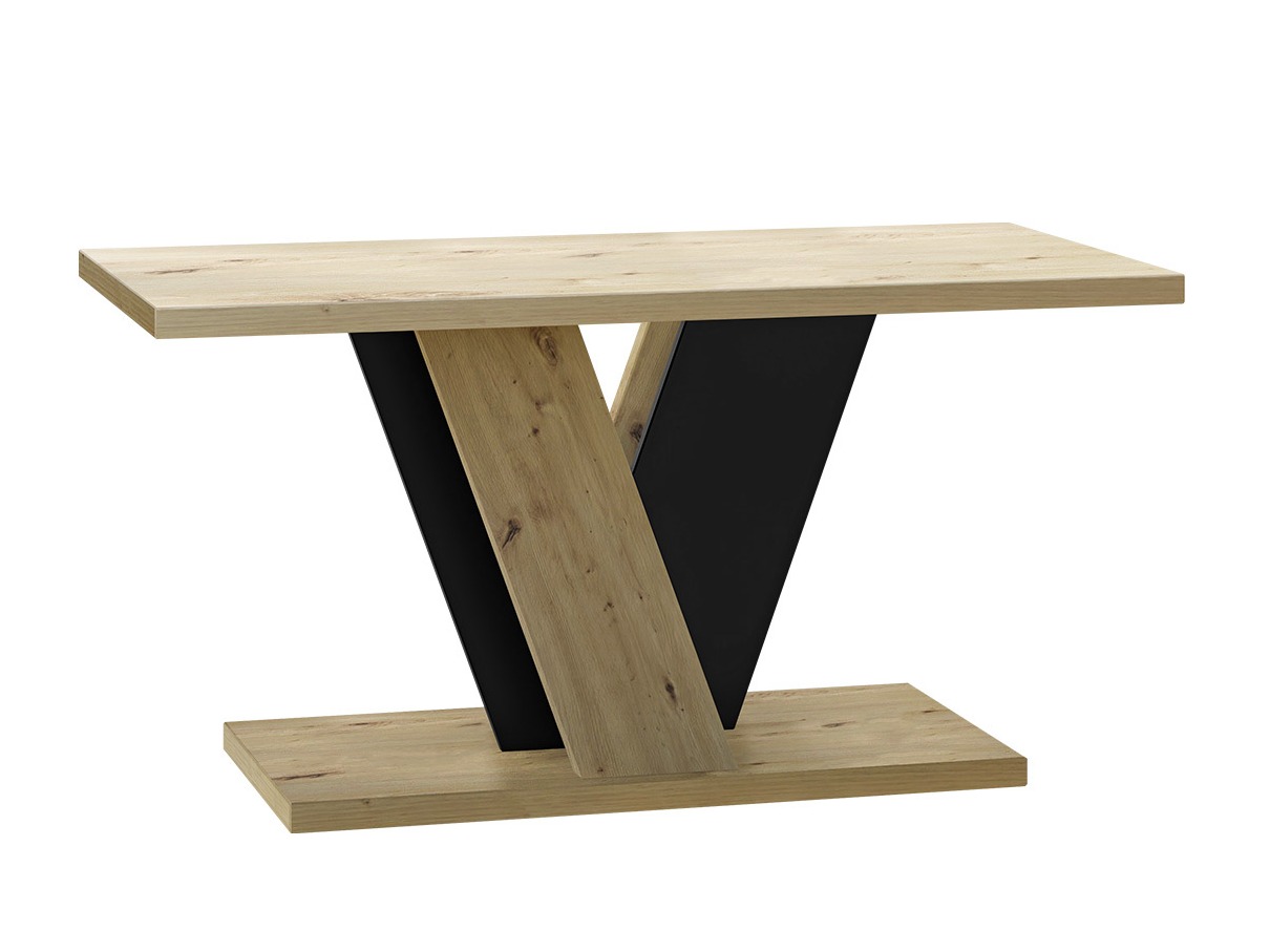 Sófaborð Goodyear 128 (Artisan-eik + Svartur)