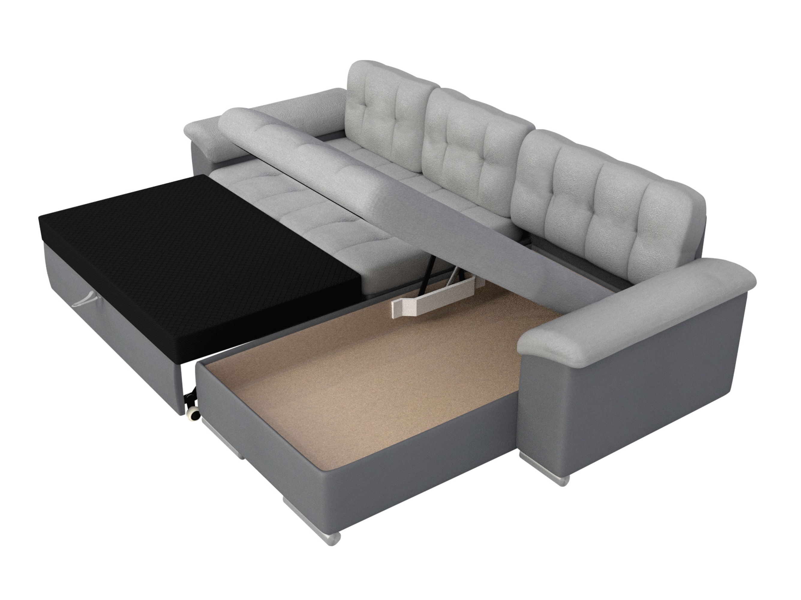 Horn­sófi Comfivo Mica II (Piano 21 + Mokka 03)