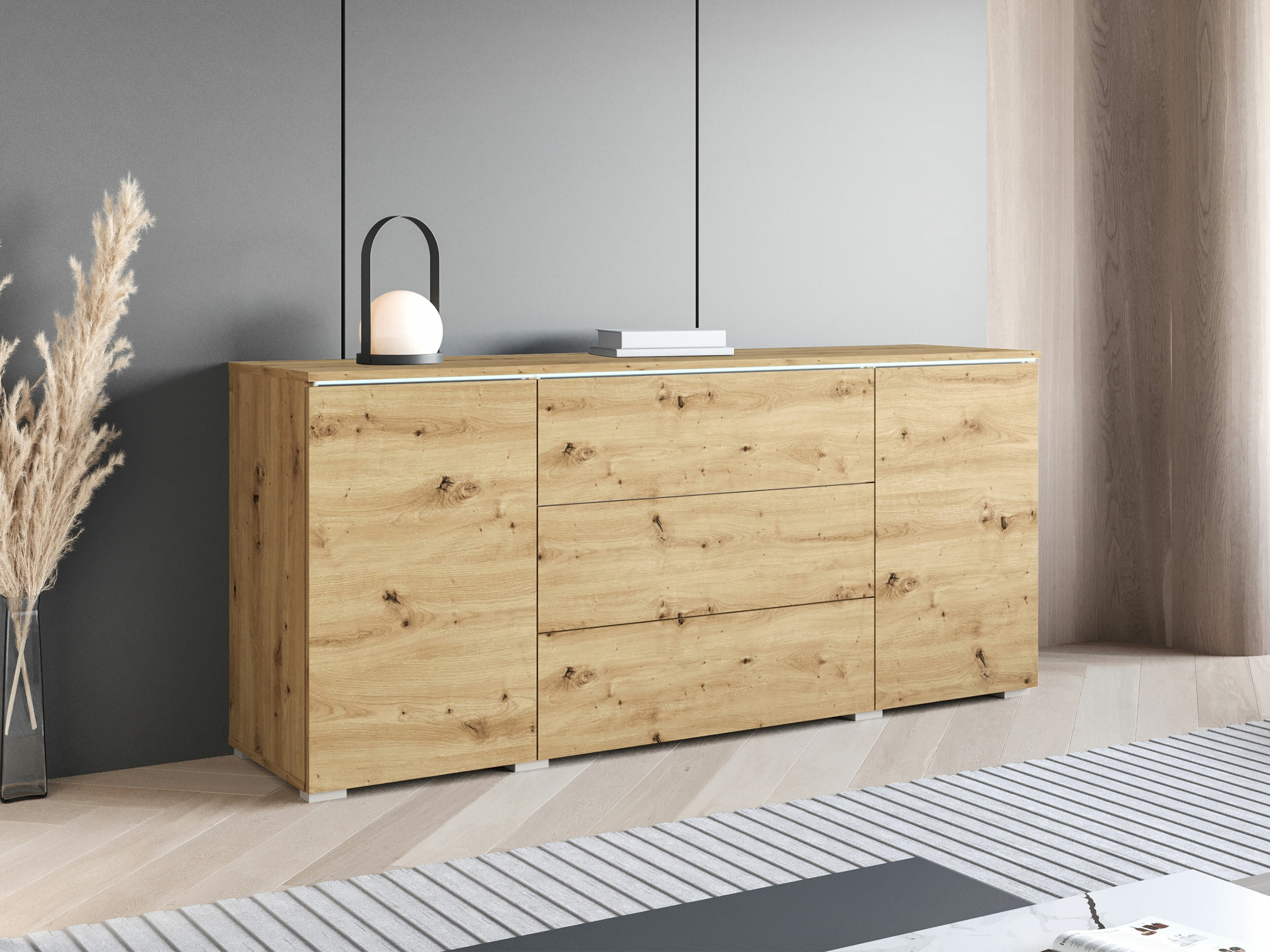 Kommóða Mirfivo 102 (Artisan-eik)