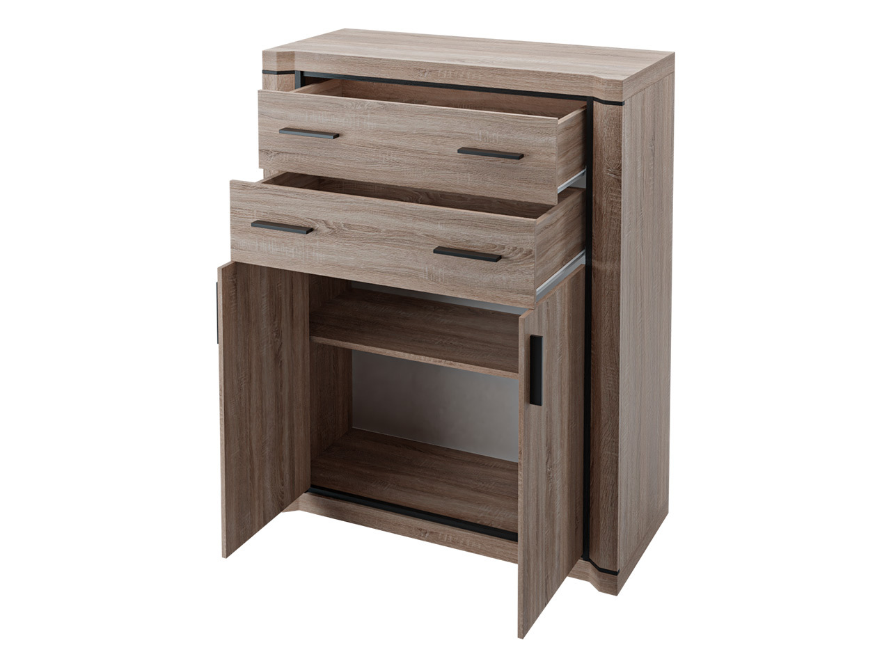 Stofusett Lorelie 124 (Truffla eik)