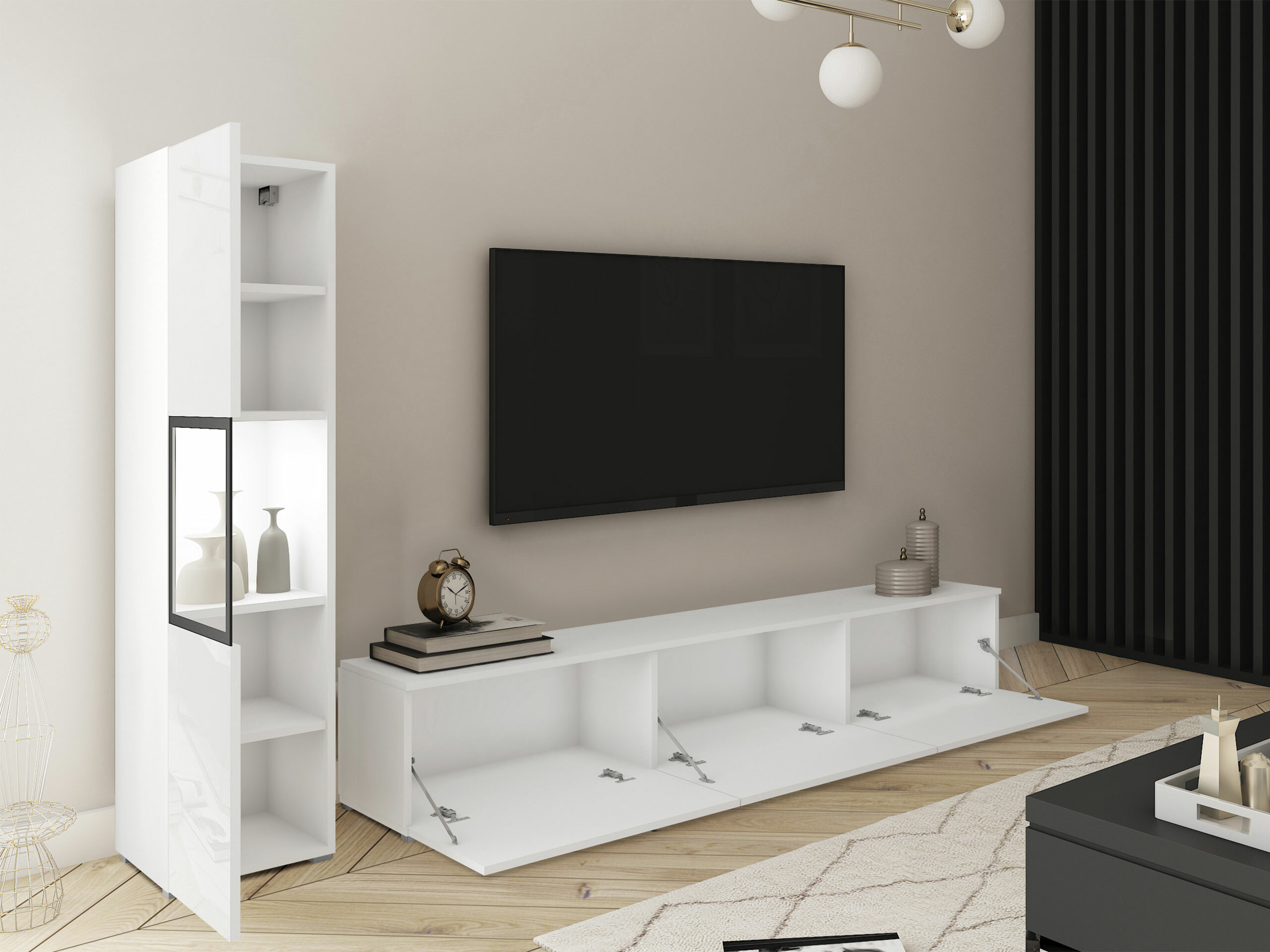 Stofusett Sarasota 192 (Hvítur + Hvítt háglans)