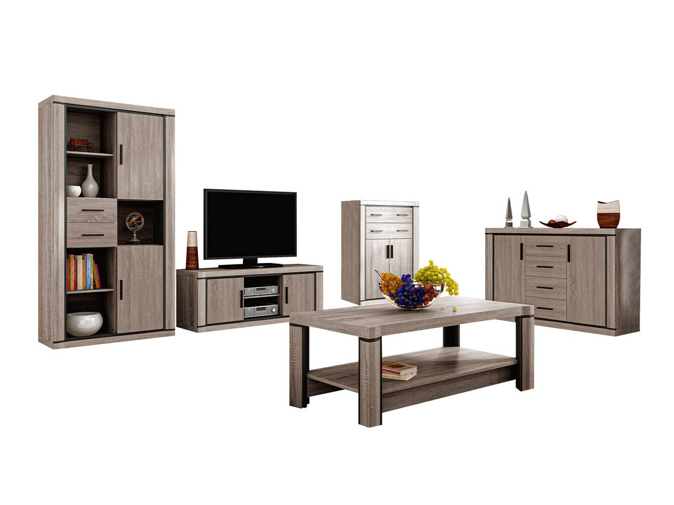 Stofusett Lorelie 124 (Truffla eik)