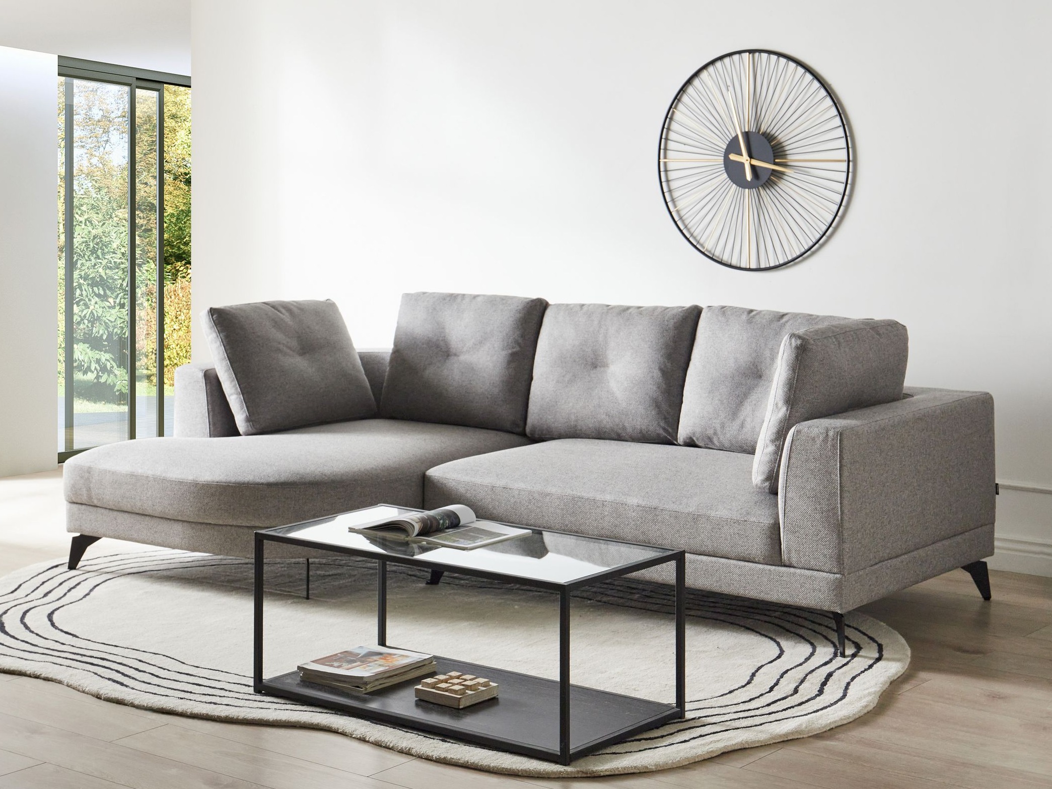Horn­sófi Berwyn 2890 (Grár)