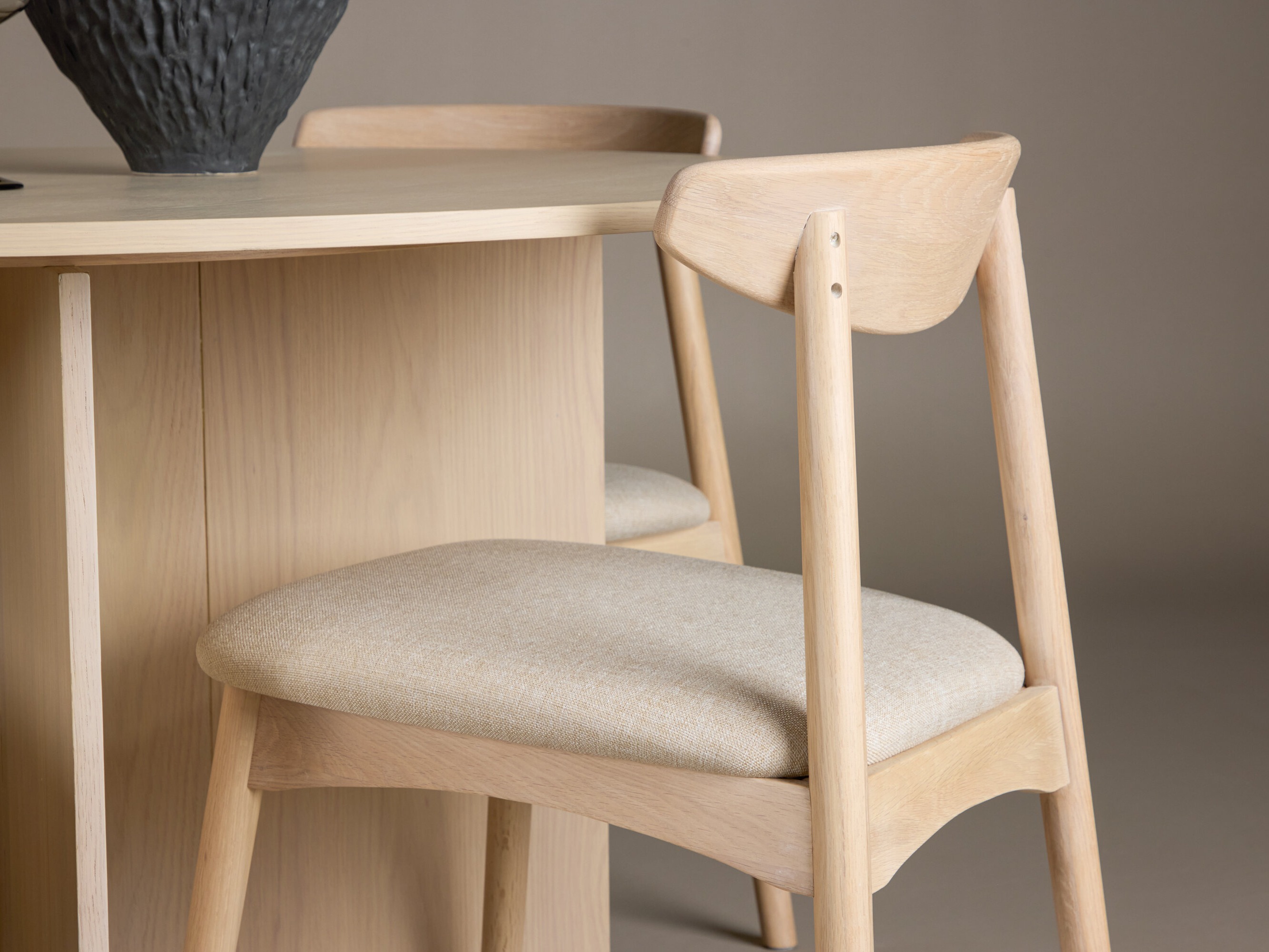 Borðstofusett Dallas 4986 (Ljós viður)