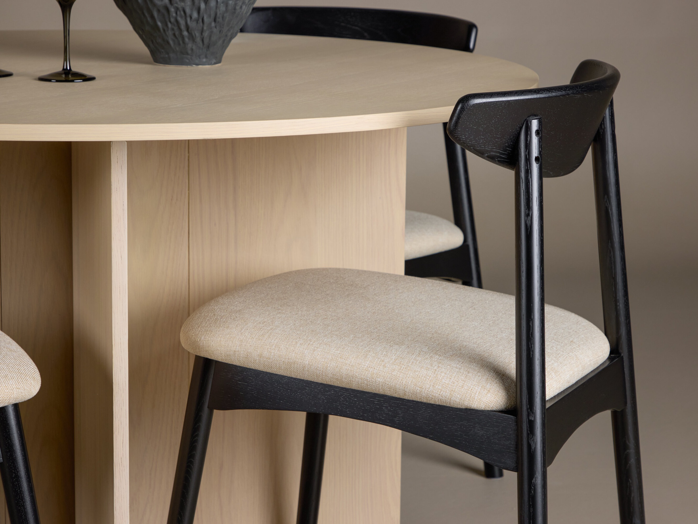 Borðstofusett Dallas 4986 (Ljós viður)