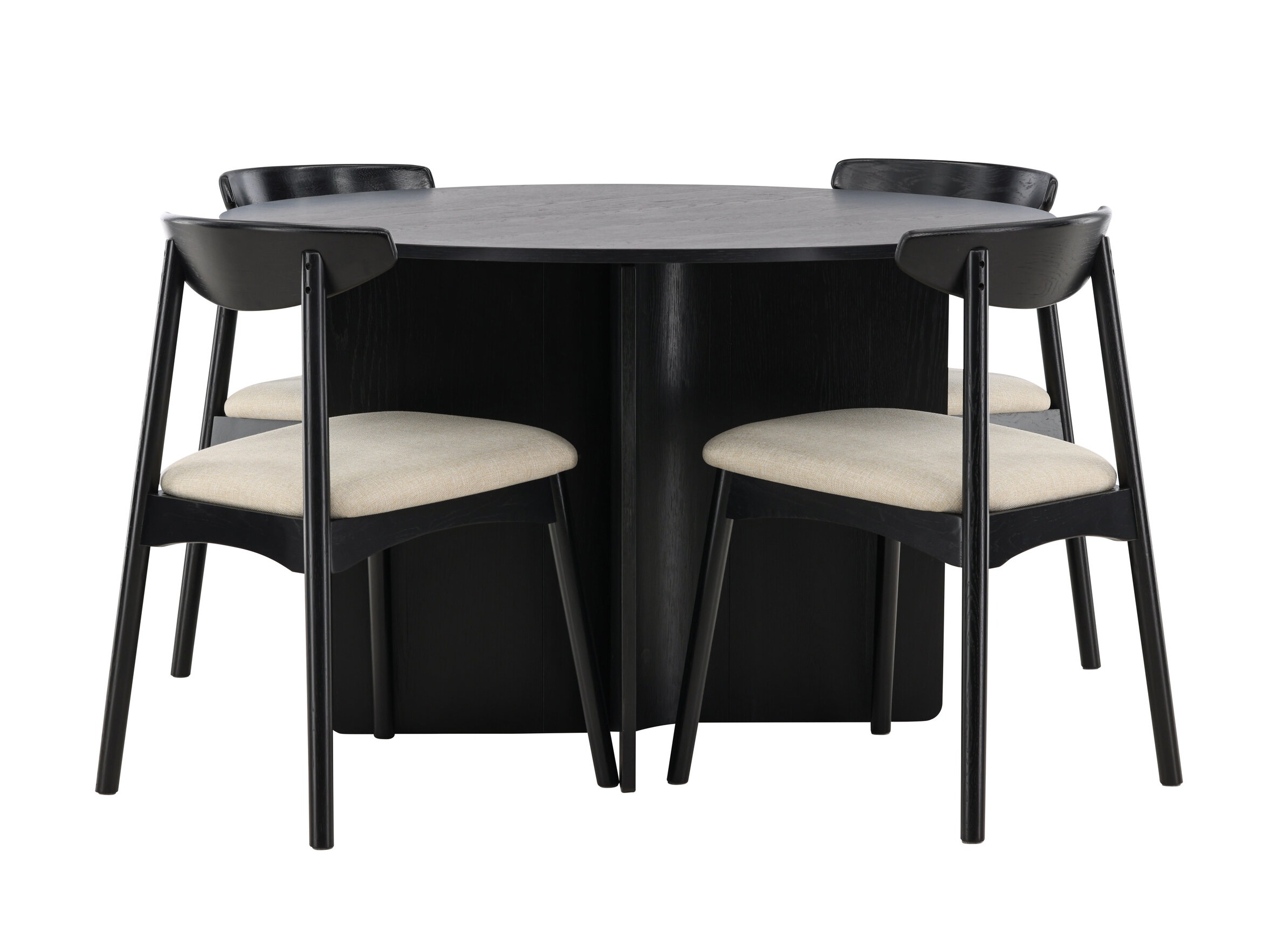 Borðstofusett Dallas 4986 (Svartur)