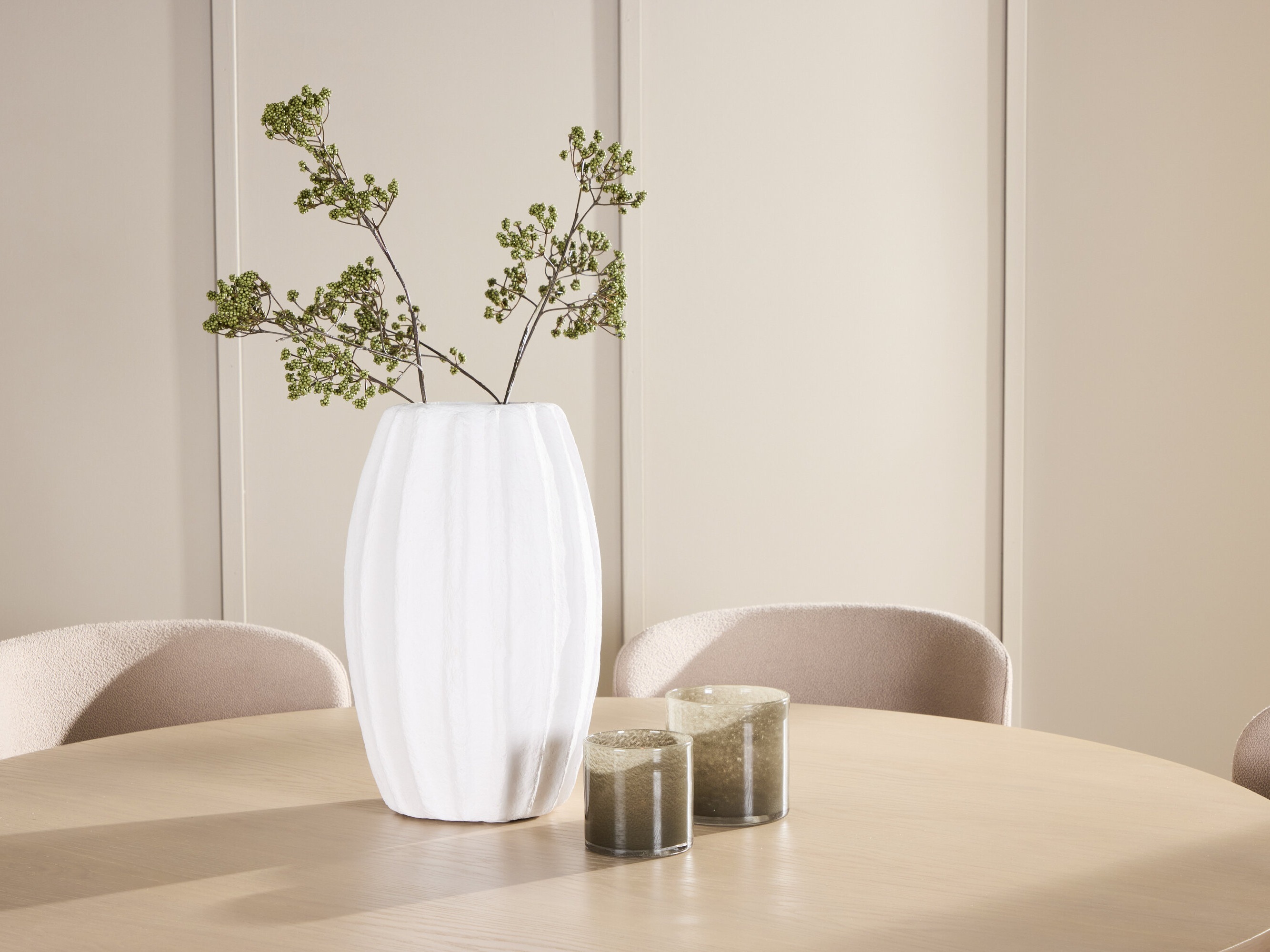 Borðstofusett Dallas 4987 (Ljósbrúnn)