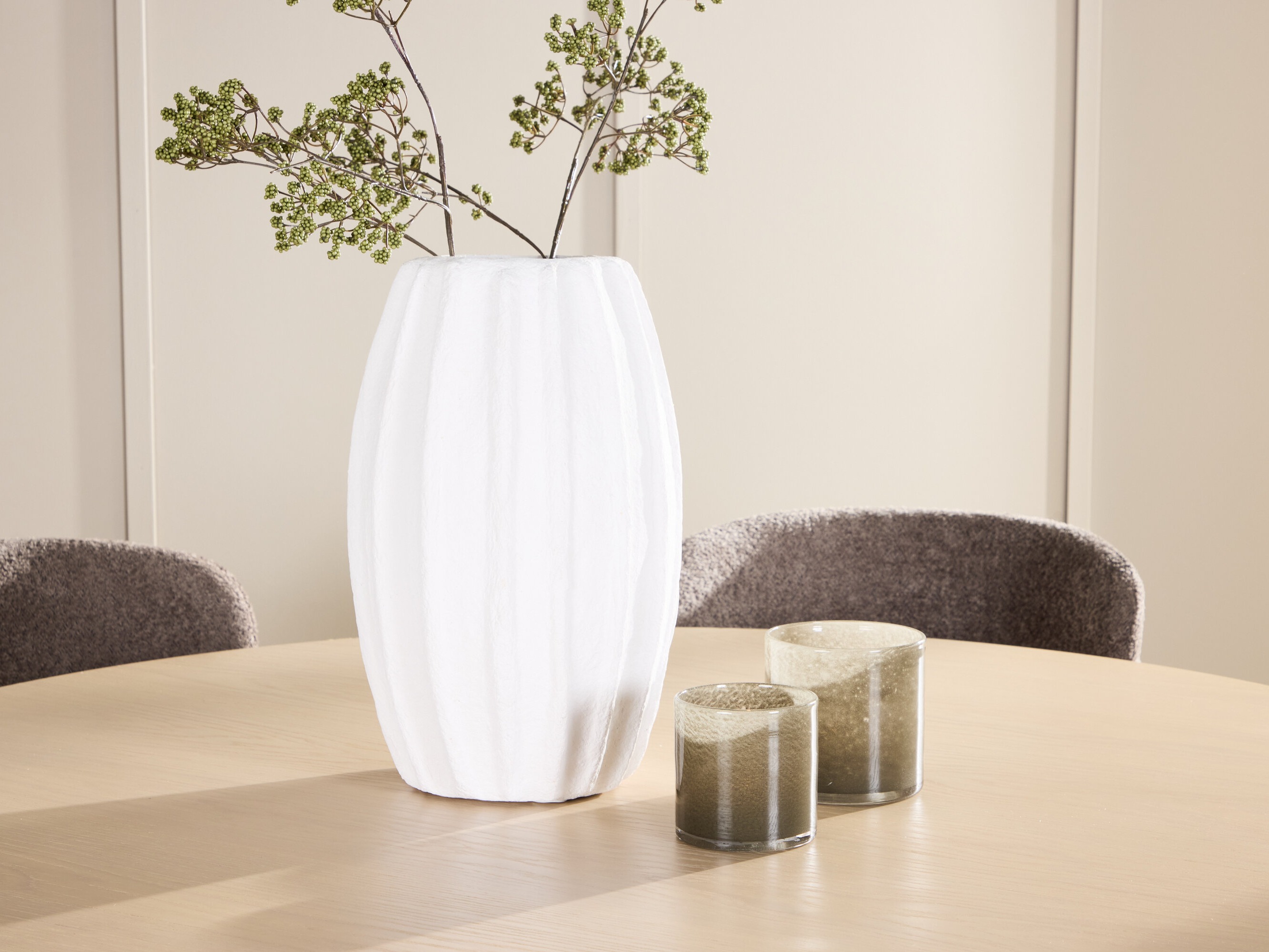 Borðstofusett Dallas 4987 (Ljósbrúnn)