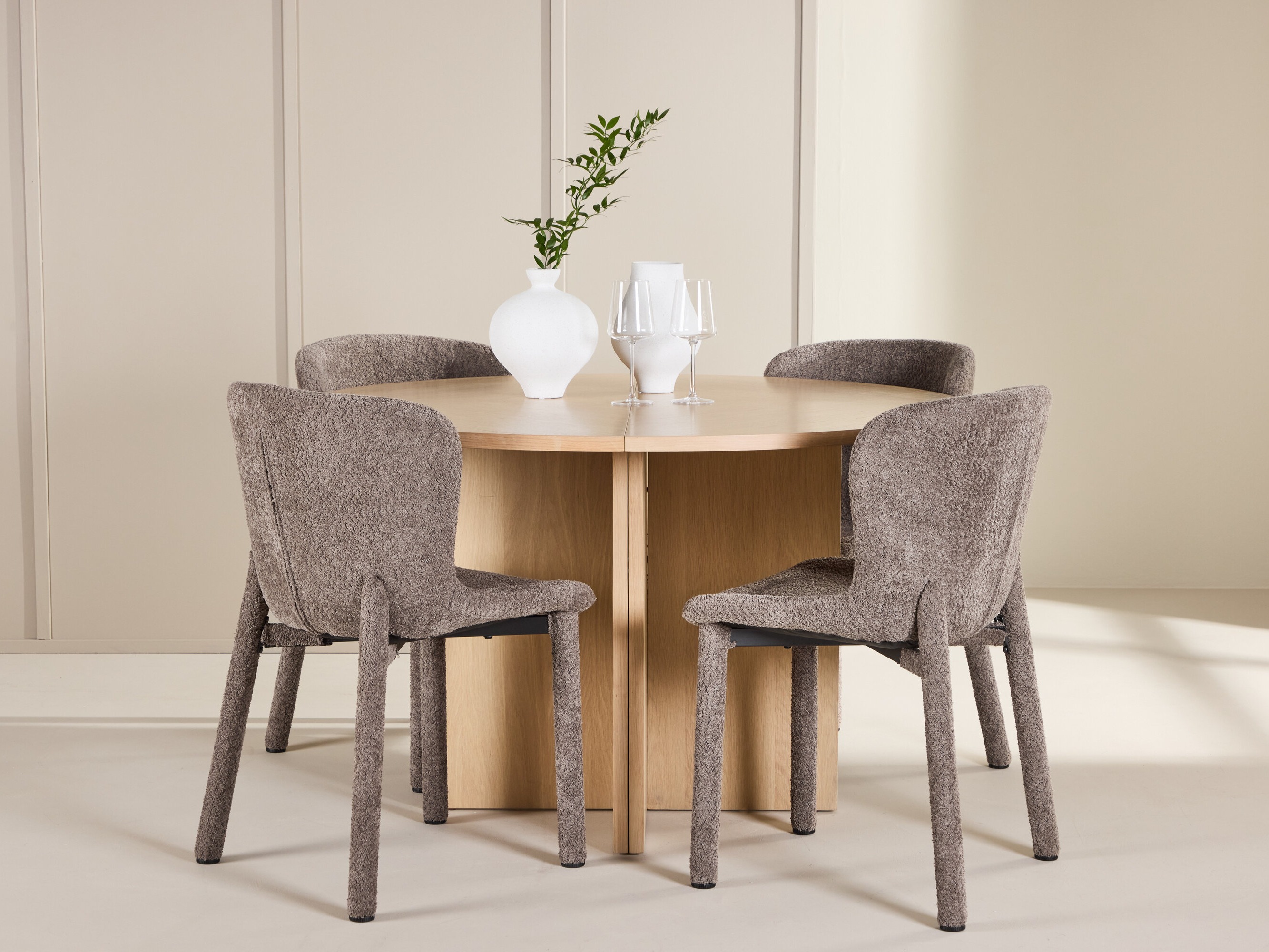 Borðstofusett Dallas 4988 (Eik)