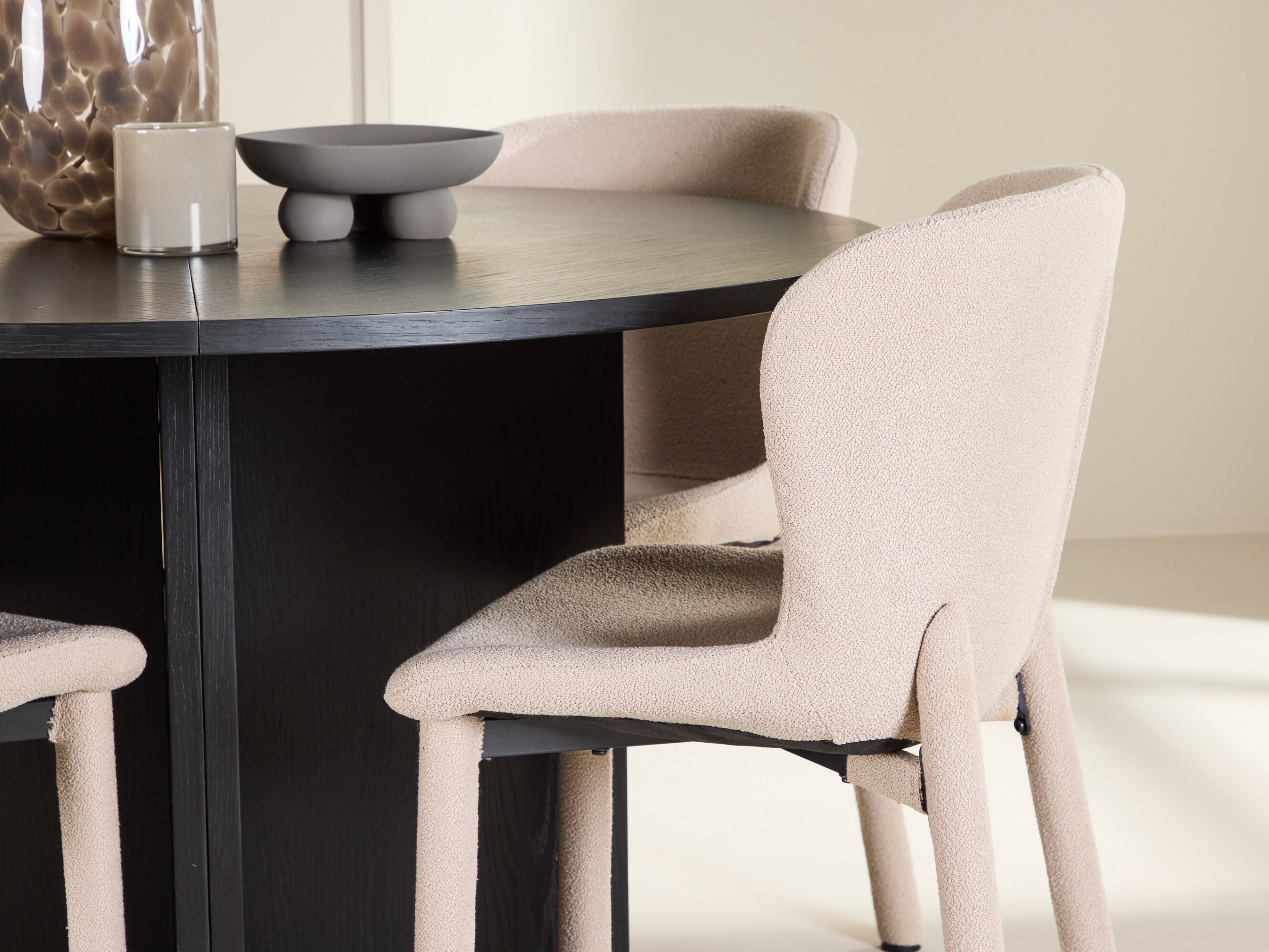 Borðstofusett Dallas 4988 (Svartur)