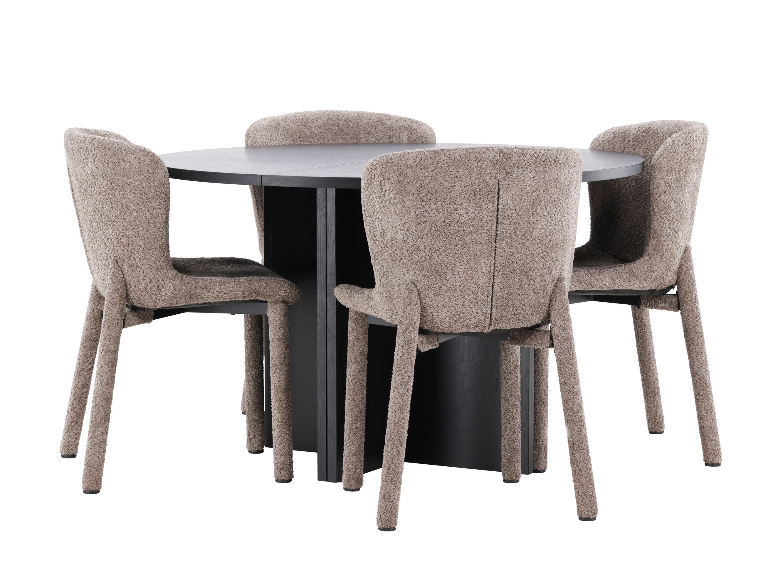 Borðstofusett Dallas 4988 (Svartur)