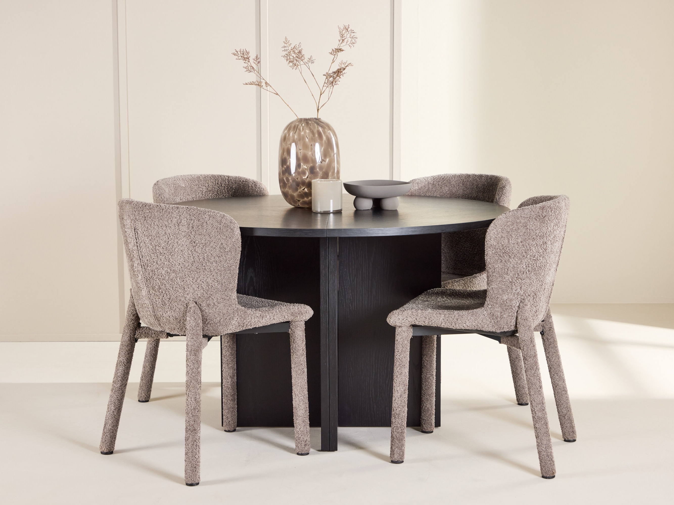 Borðstofusett Dallas 4988 (Svartur)